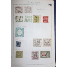 2-61 100년전후의 인도 india 우표 13장