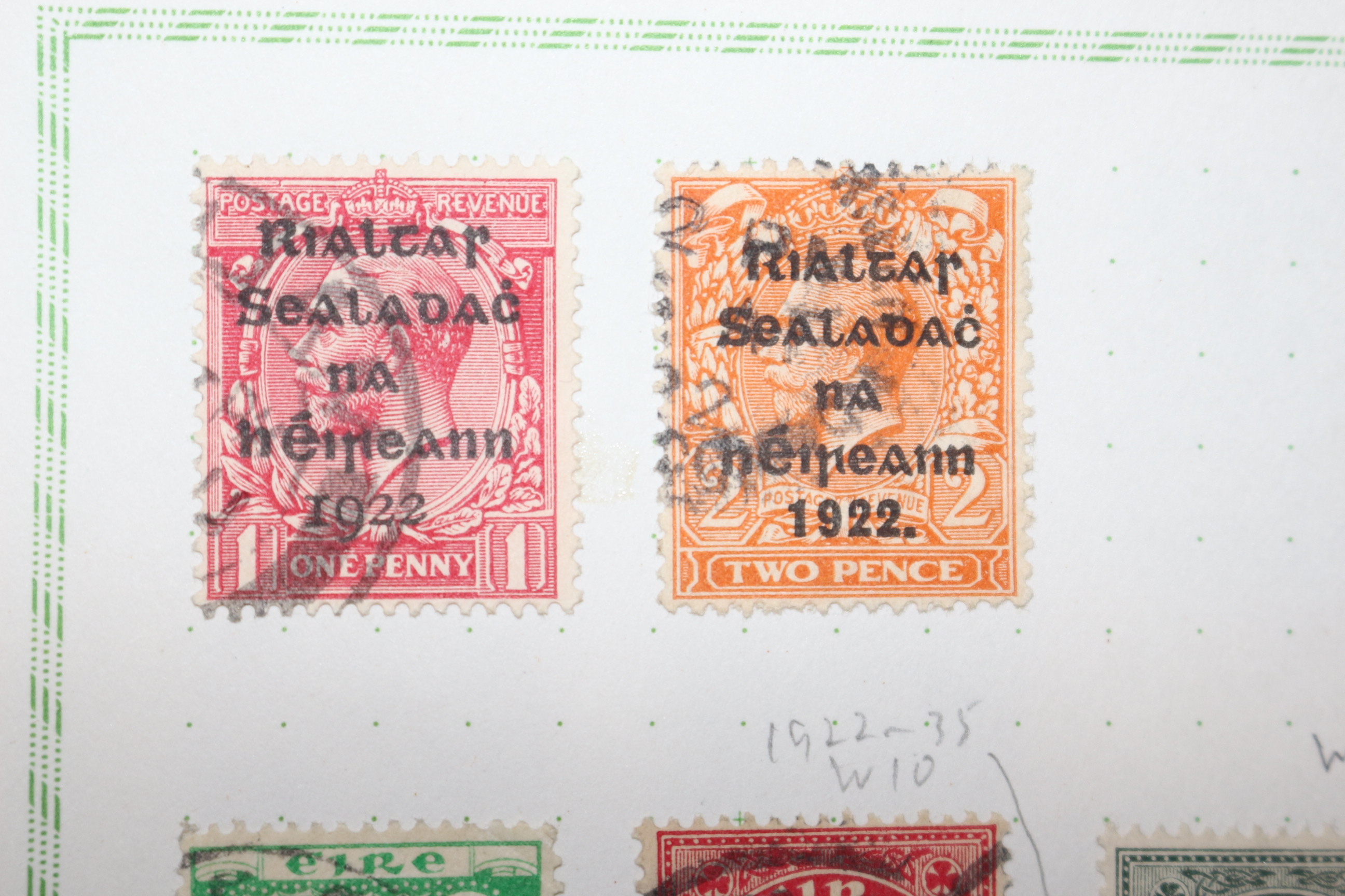 2-62 100년전후의 아일랜드 ireland 우표 29장