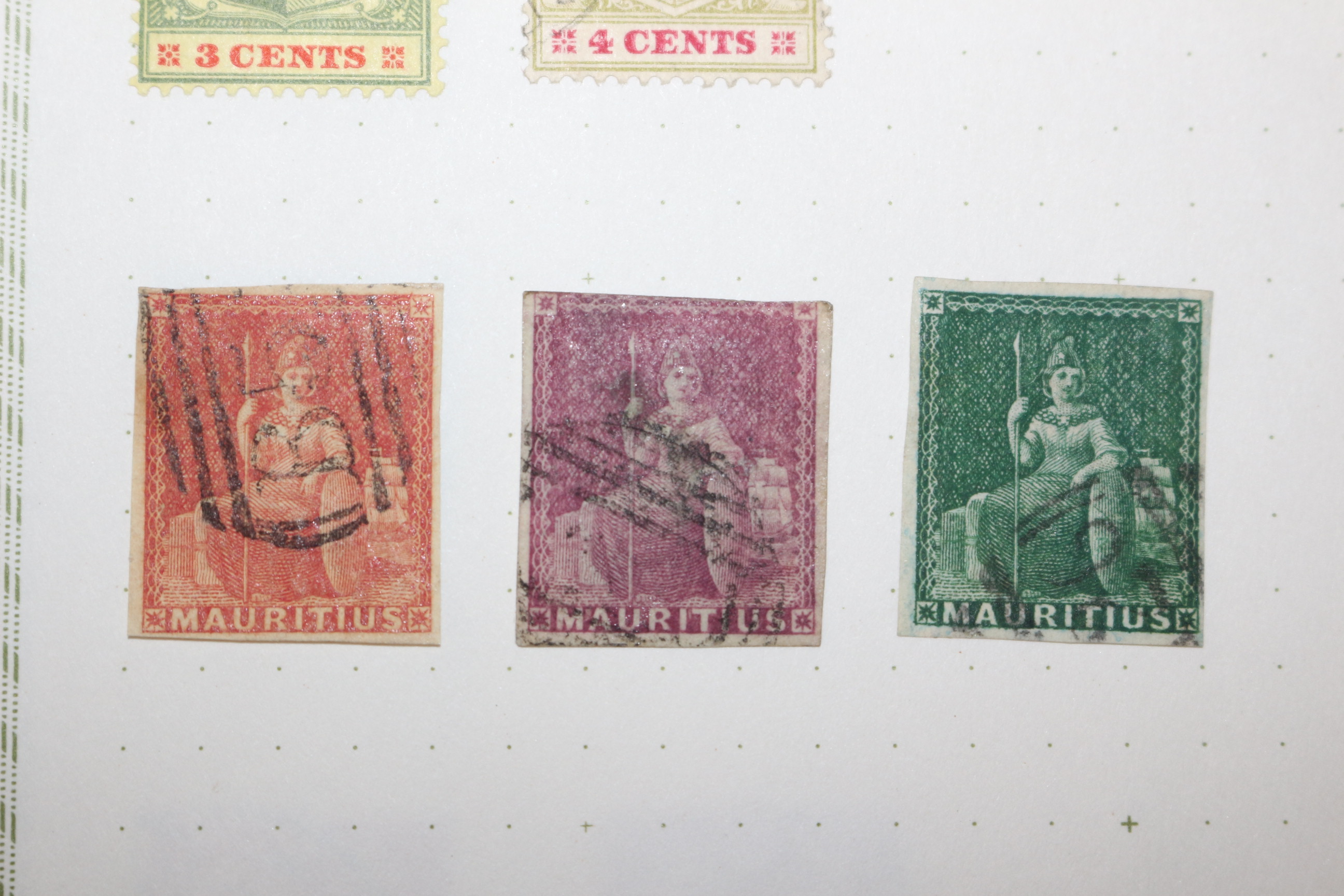 2-71 100년전후의 모리셔스 mauritius 우표 8장