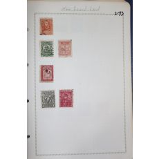 2-73 100년 전후의 뉴펀들랜드 new found land 우표 6장