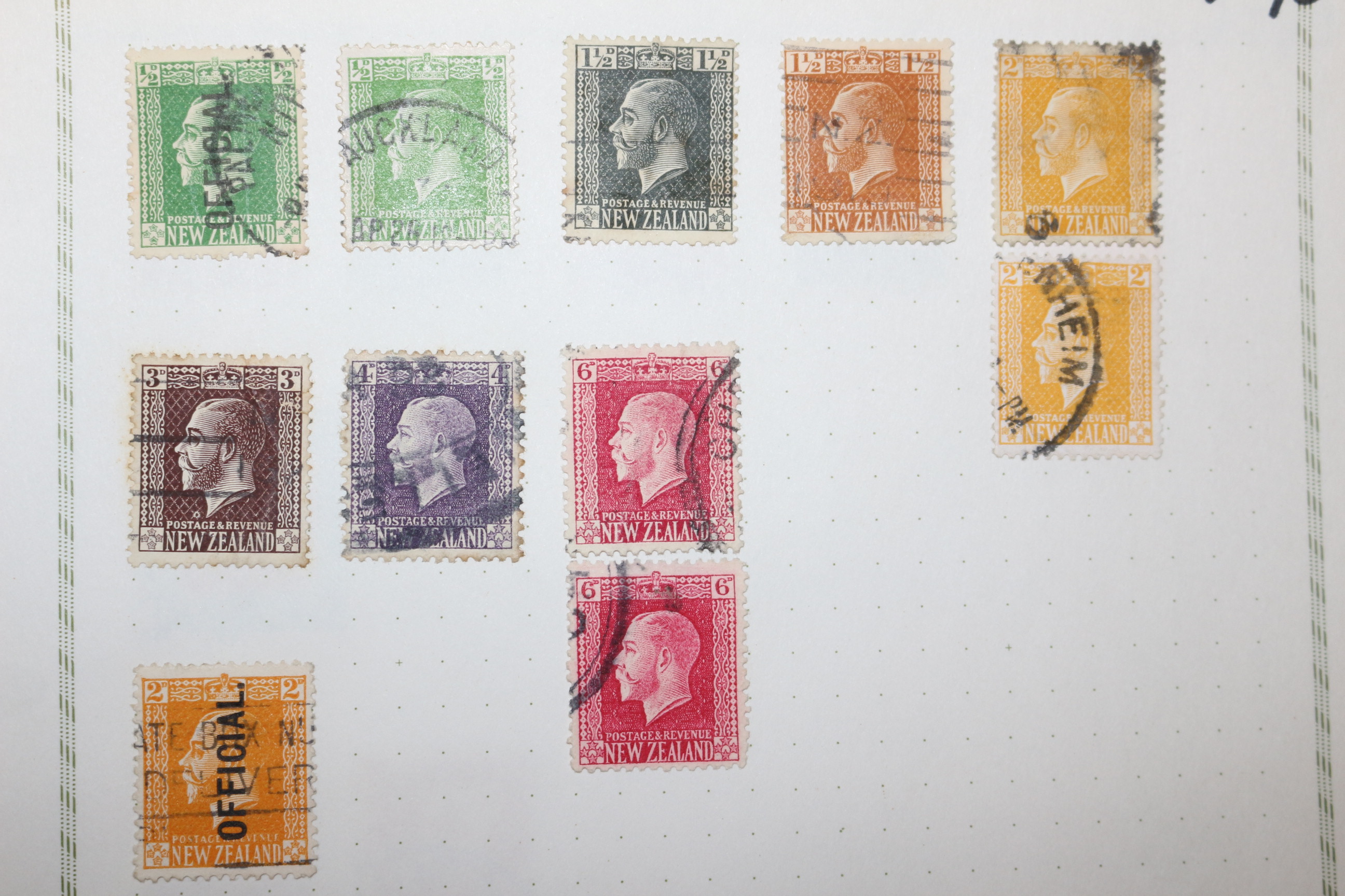 2-75 100년 전후의 뉴질랜드 new zealand 우표 25장