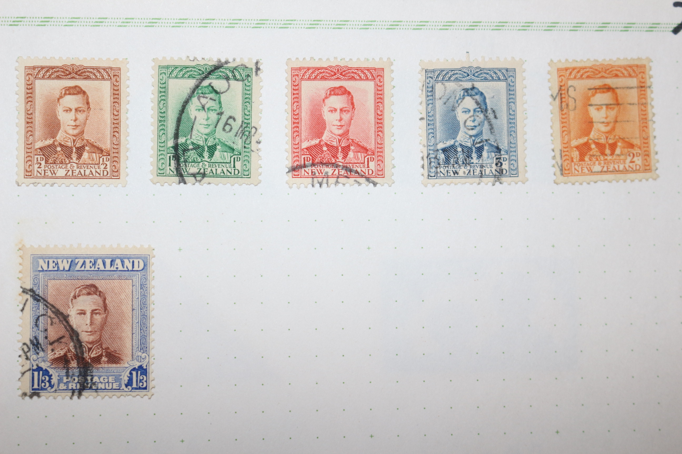 2-76 100년 전후의 뉴질랜드 new zealand 우표 16장