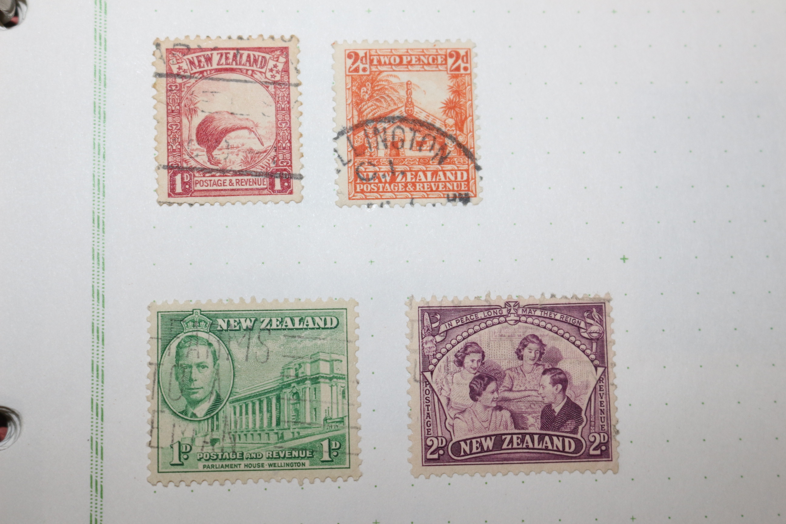 2-76 100년 전후의 뉴질랜드 new zealand 우표 16장