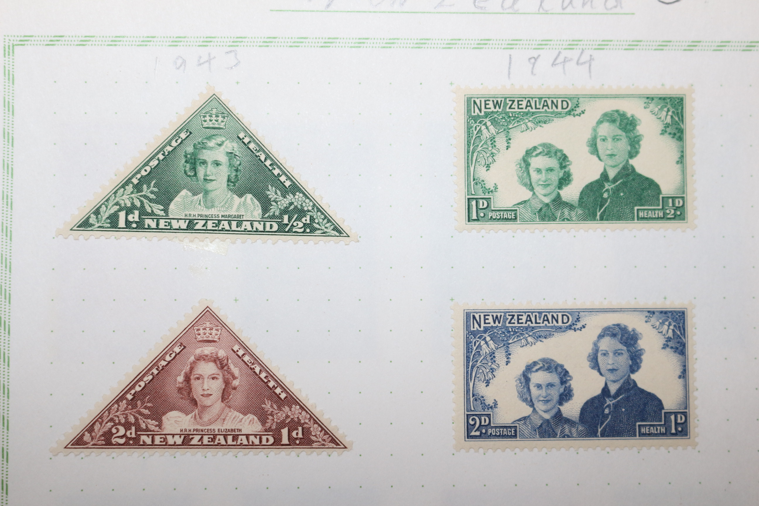 2-77 1943년~1951년 뉴질랜드 new zealand 우표 25장