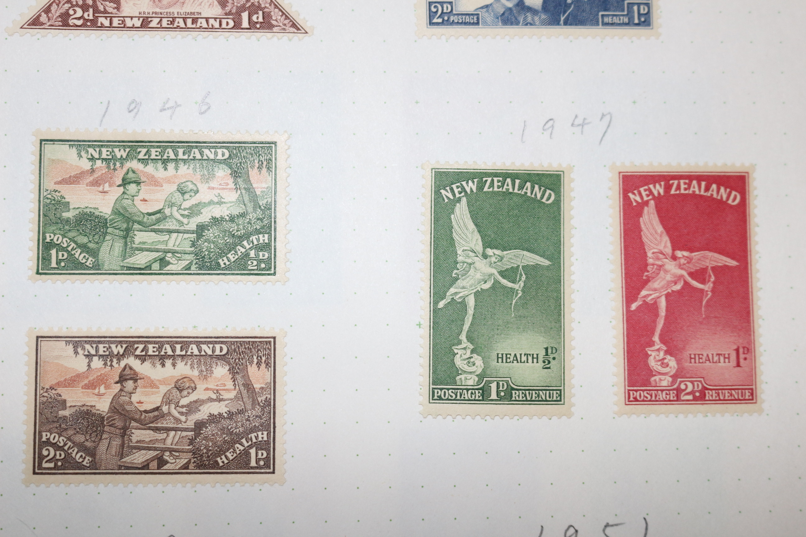 2-77 1943년~1951년 뉴질랜드 new zealand 우표 25장