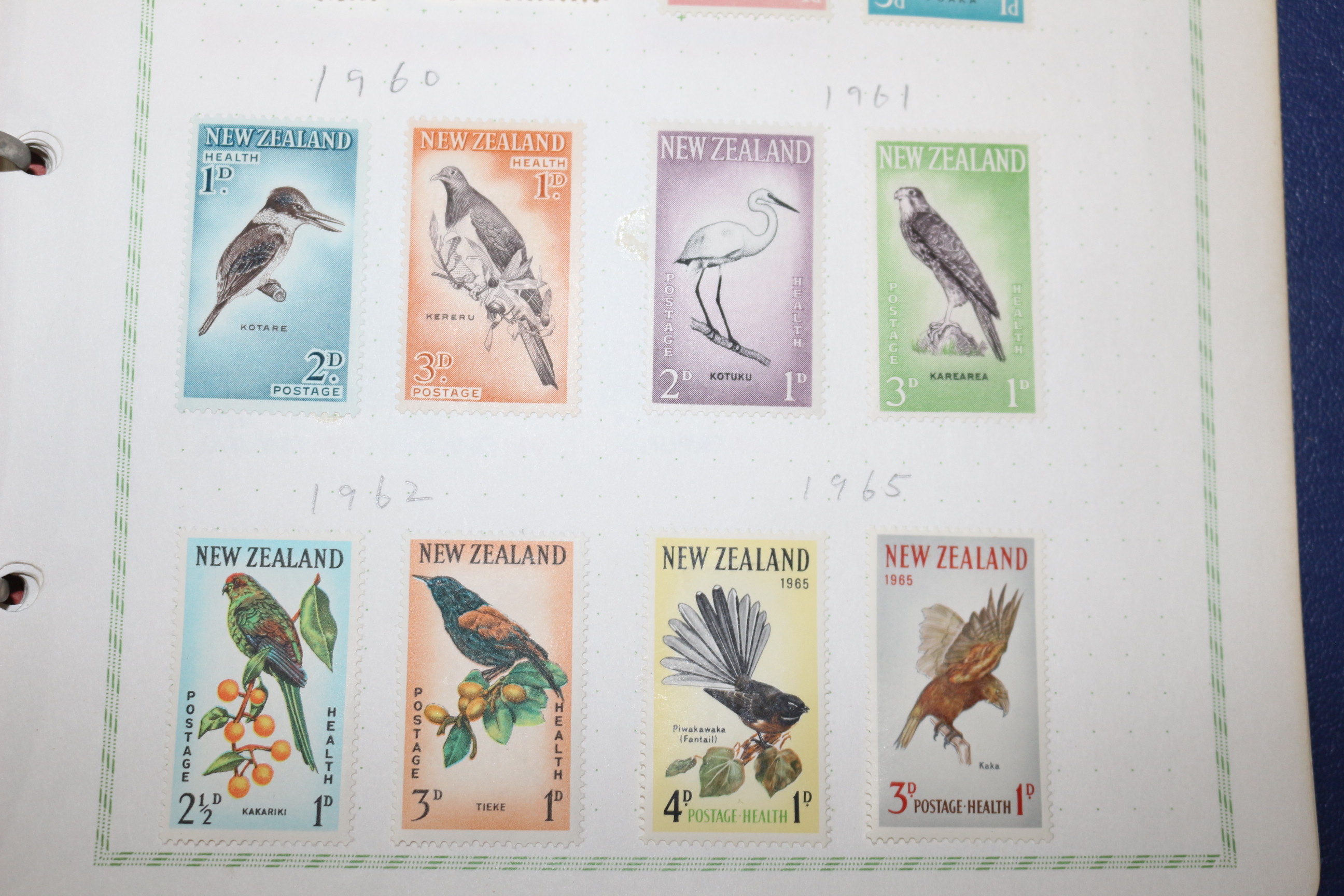 2-78 1952년~1965년 뉴질랜드 new zealand 우표 25장