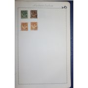 2-83 100년전후의 영국식민지당시 북로디지아 Northern rhodesia 우표 4장