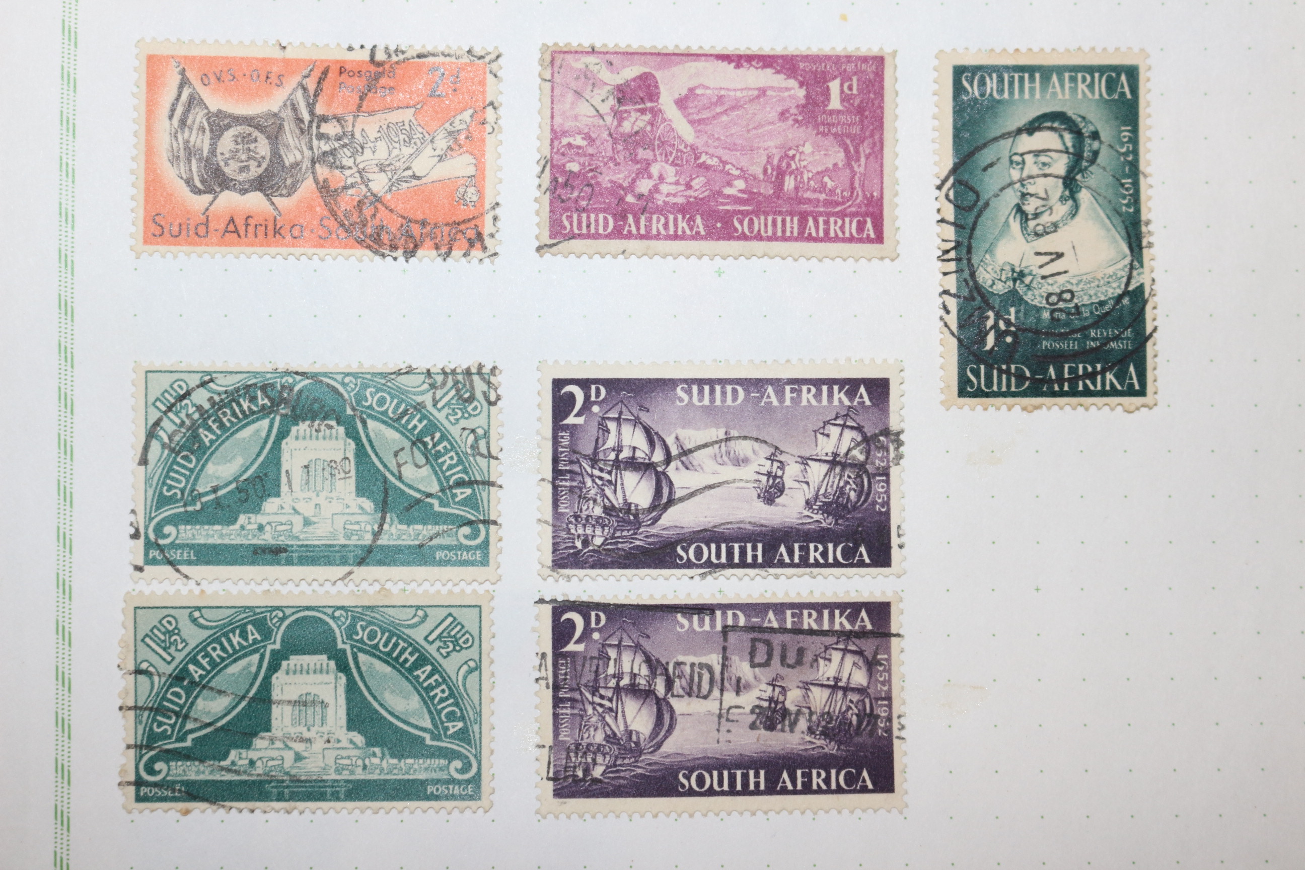 2-90 100년 전후의 남아프리카공화국 south africa 우표 14장