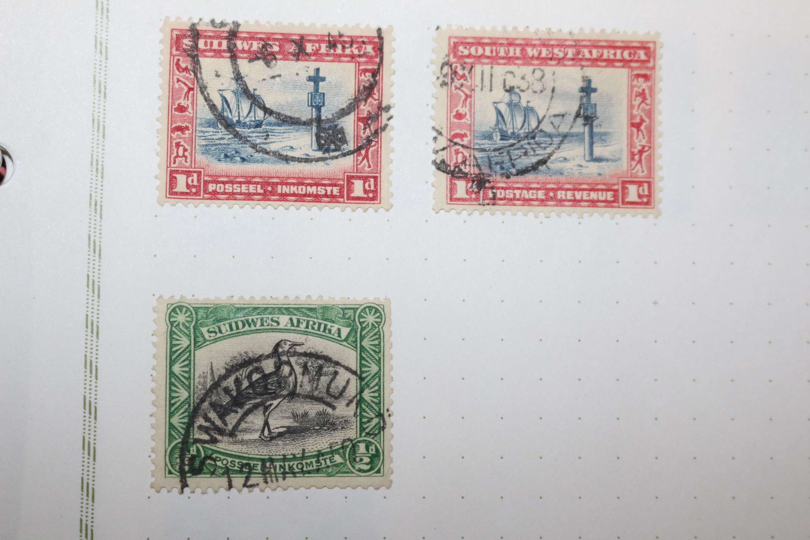 2-94 100년전후의 나미비아 서남아프리카 south west africa 우표 5장