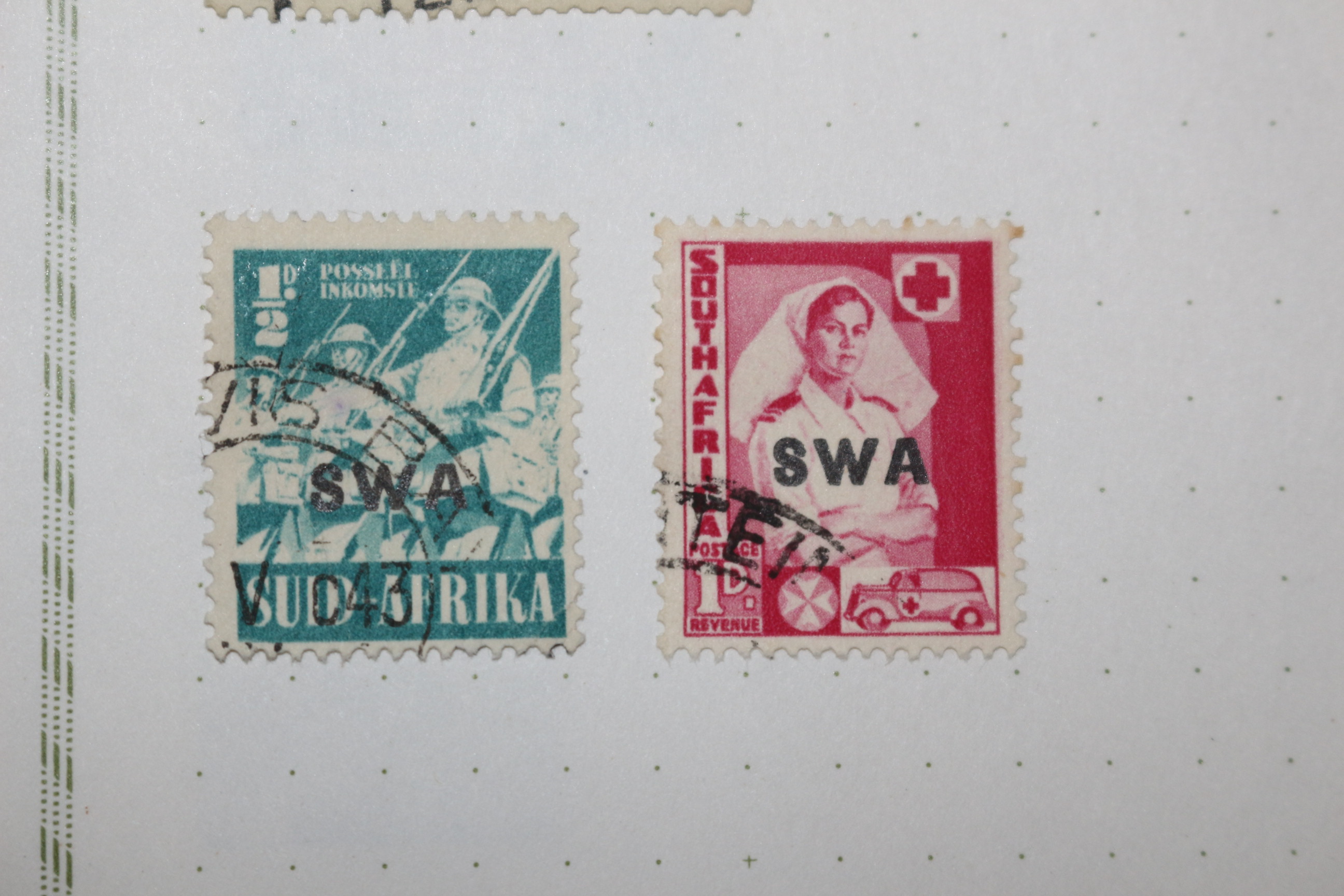 2-94 100년전후의 나미비아 서남아프리카 south west africa 우표 5장