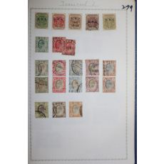 2-99 100년 전후의 수리남 Transvaal 우표 21장