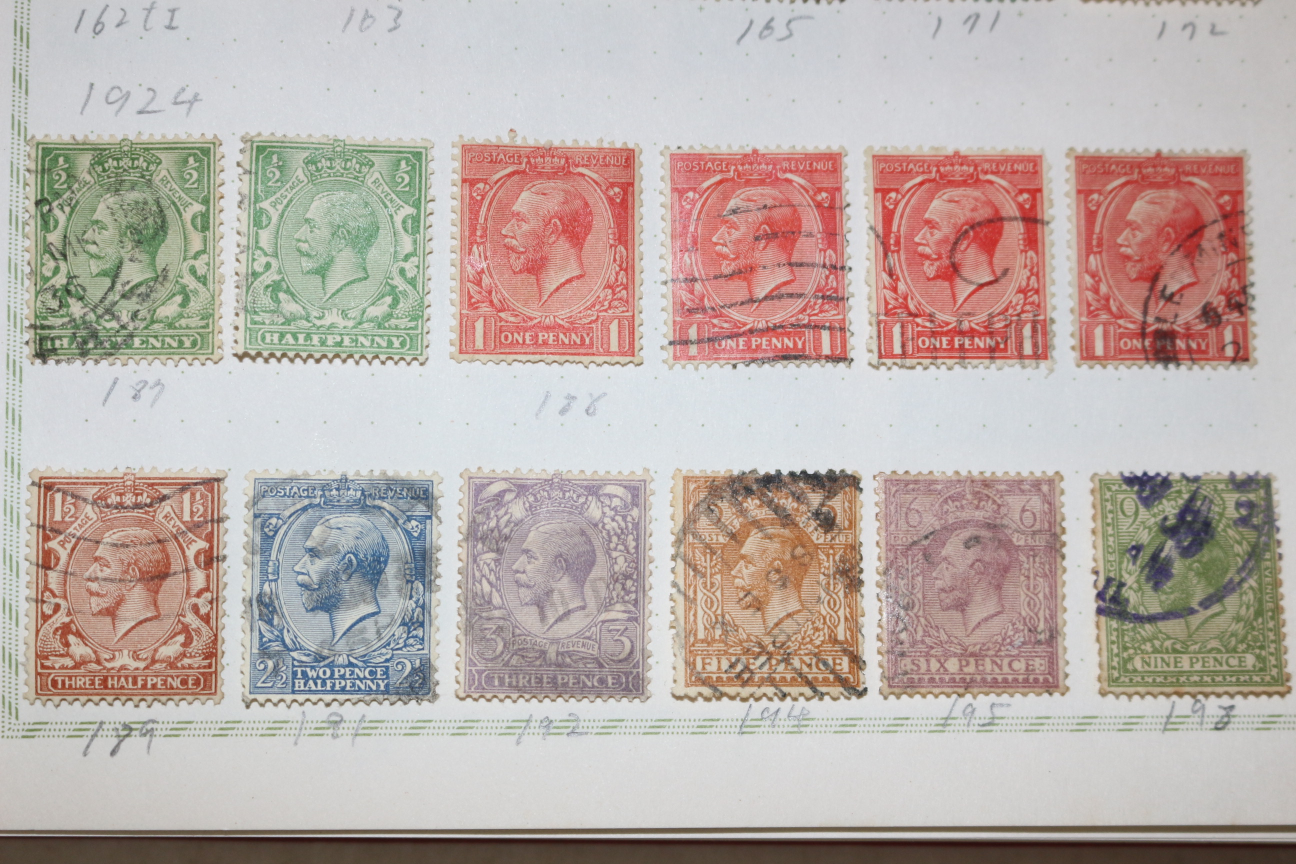 3-1 1911년~1924년 외국우표 33장
