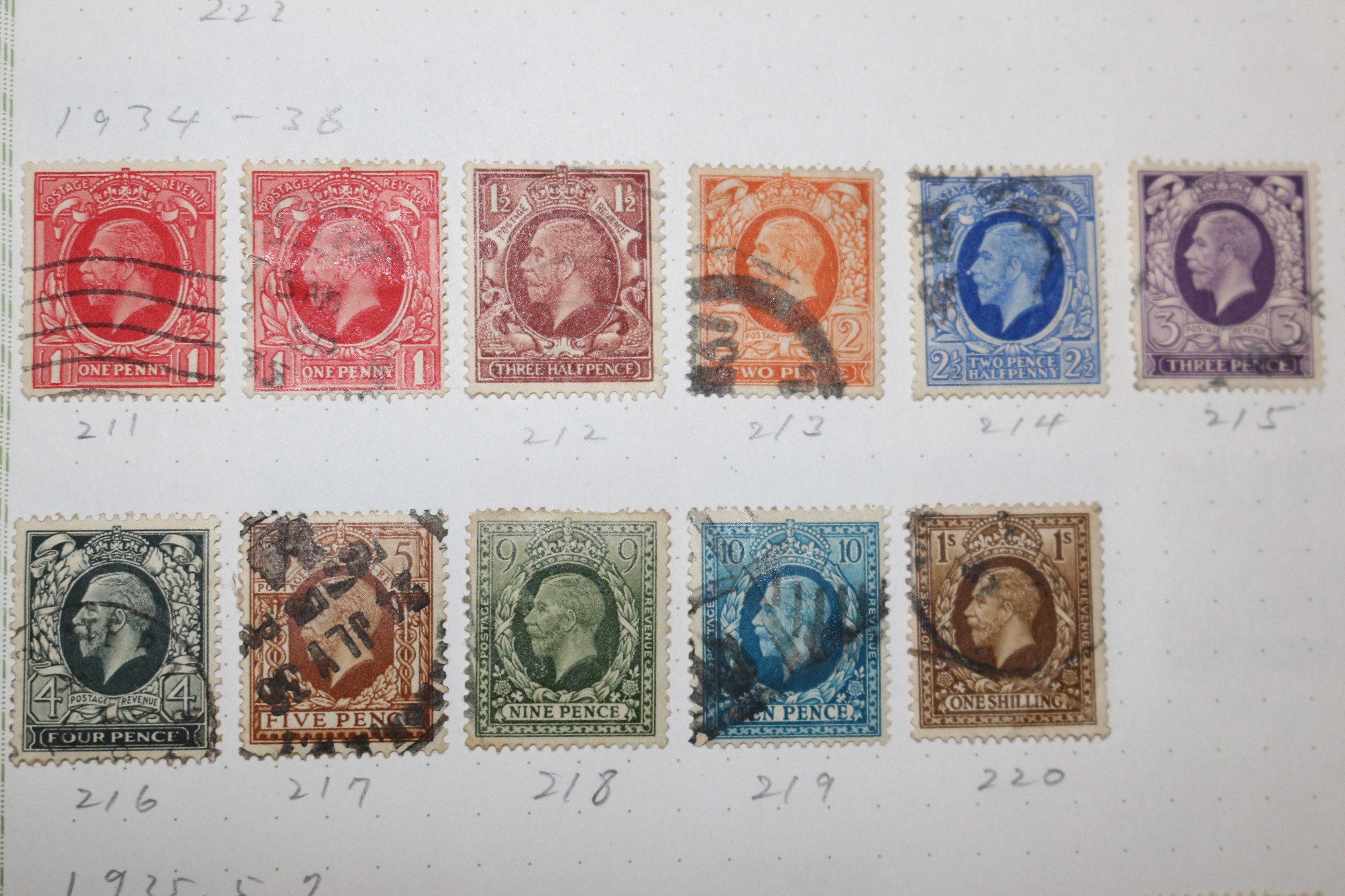 3-2 1925년~1935년 외국우표 21장