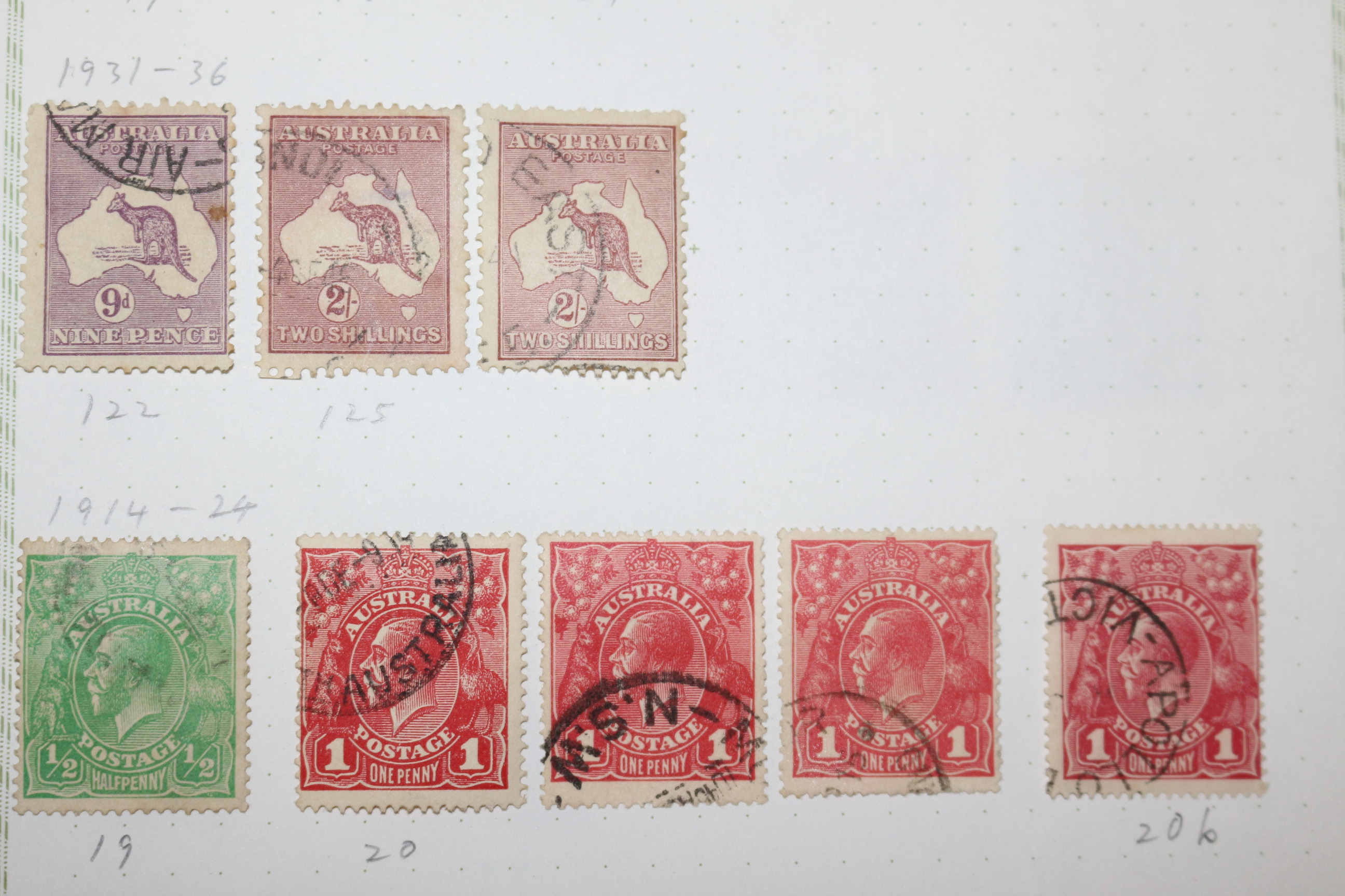 3-5 1913년~1936년 외국우표 22장