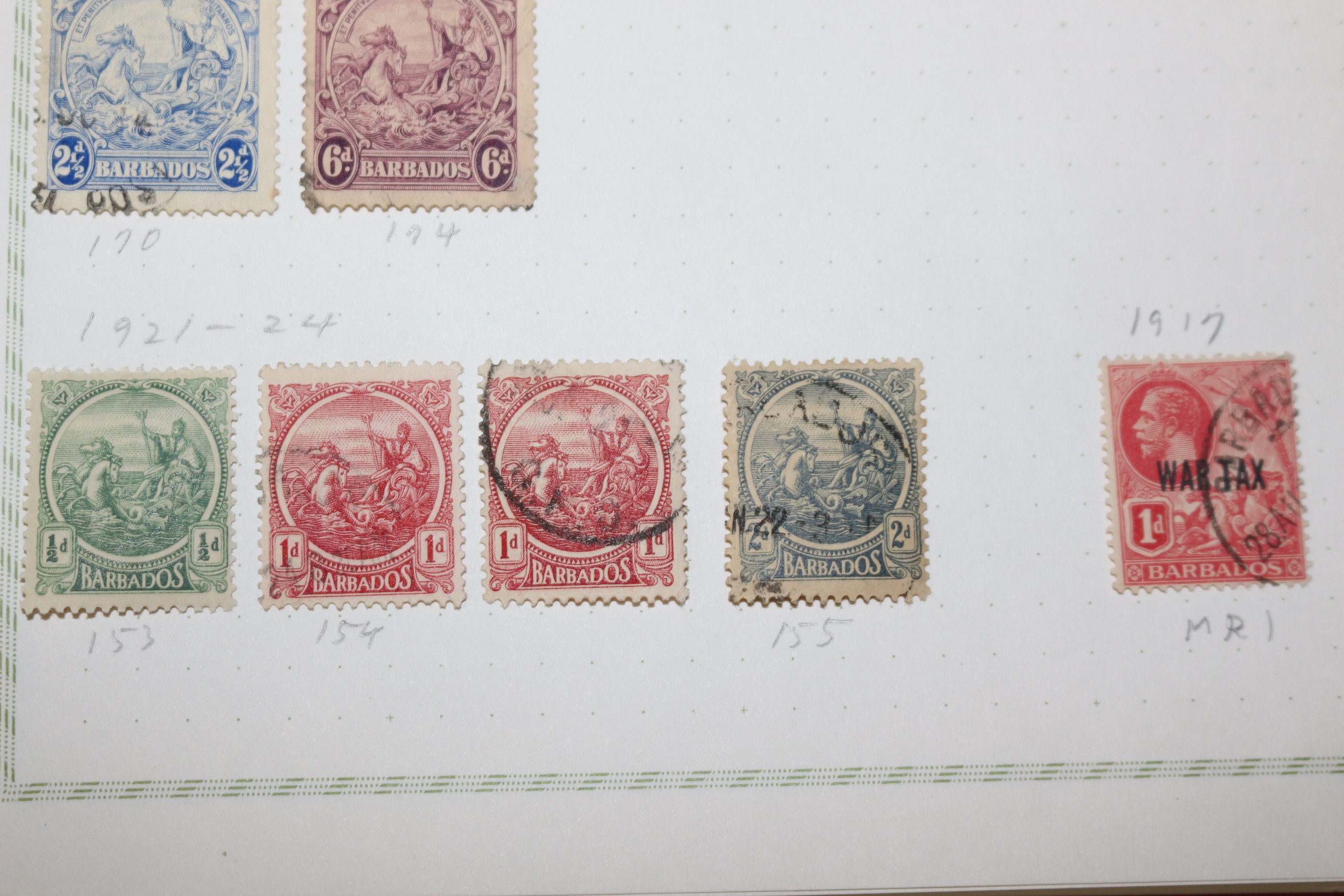 3-9 1912년~1935년 외국우표 18장