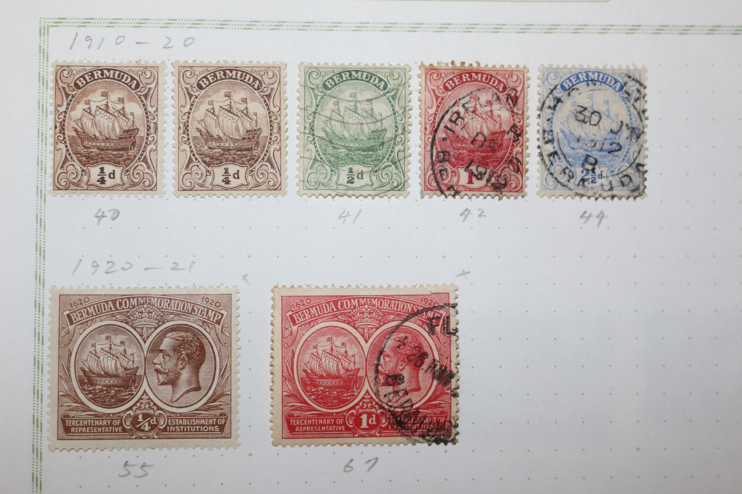 3-13 1910년~1934년 외국우표 18장