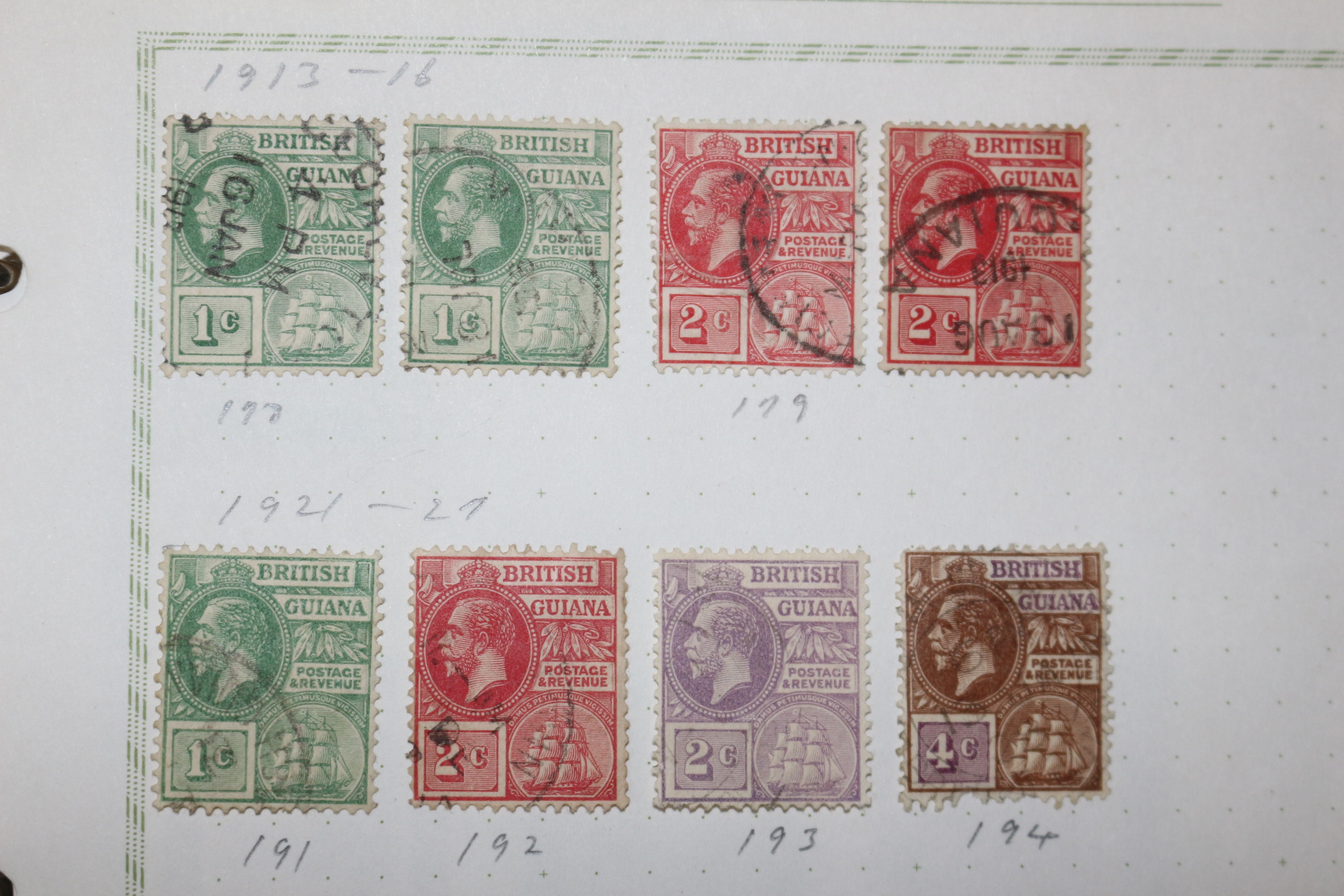 3-15 1913년~1934년 외국우표 16장