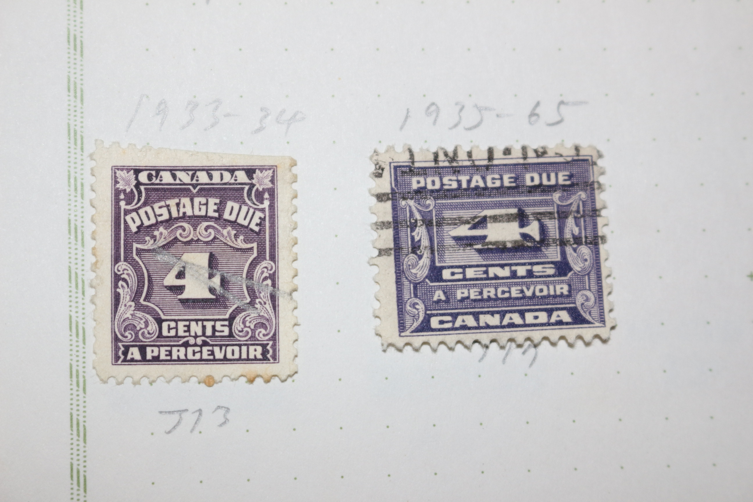 3-20 1915년~1935년 캐나다 canada 우표 13장