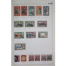 3-23 1918년~1935년 실론섬 ceylon 우표 18장