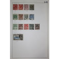 3-31 1913년~1935년 골드코스트 gold coast 우표 14장