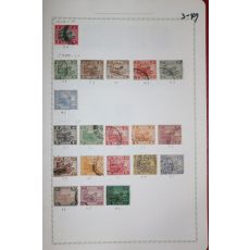 3-47 1904년~1922년 말레이 malay 우표 20장