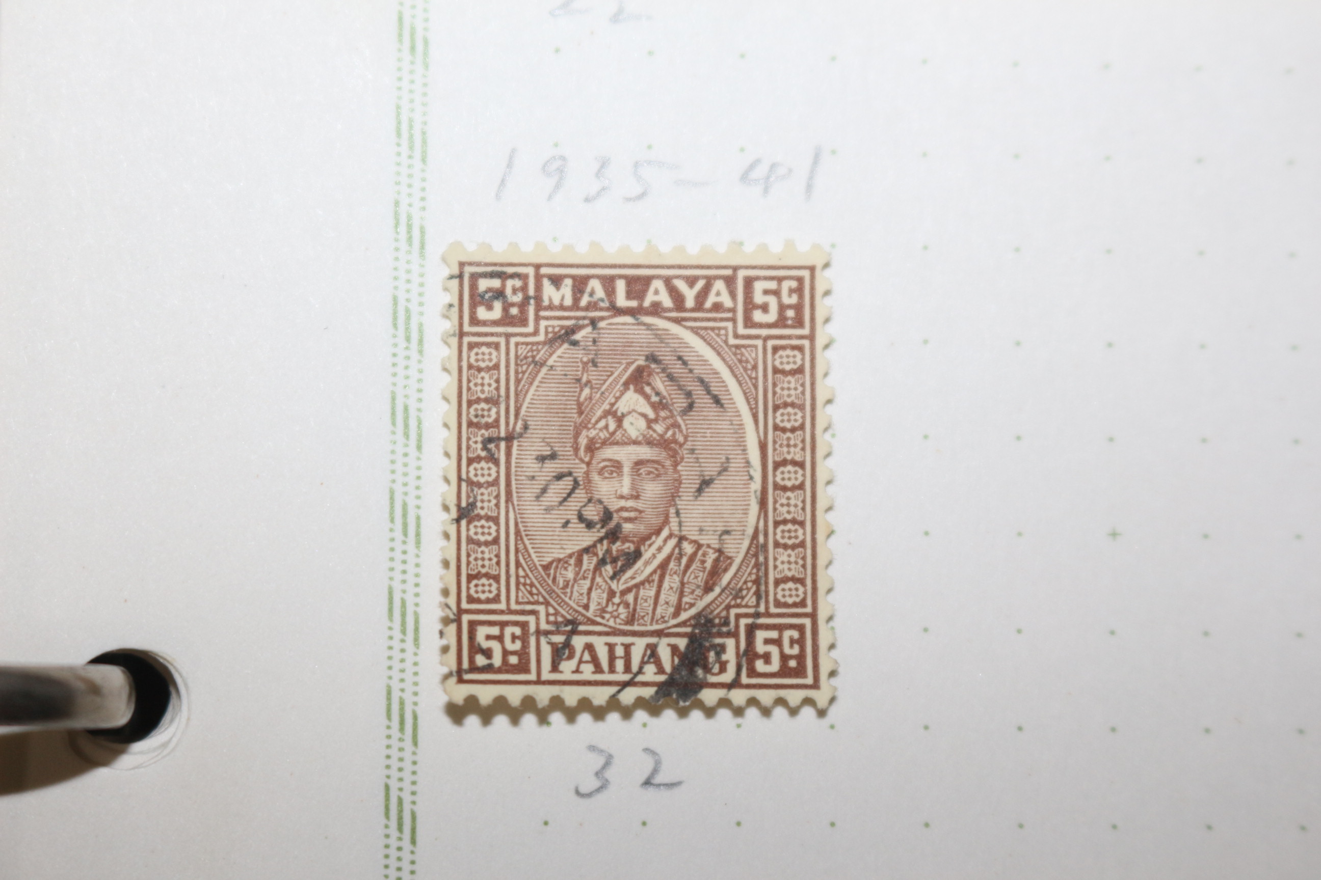 3-48 1918년~1936년 말레이반도 malaya 우표 19장