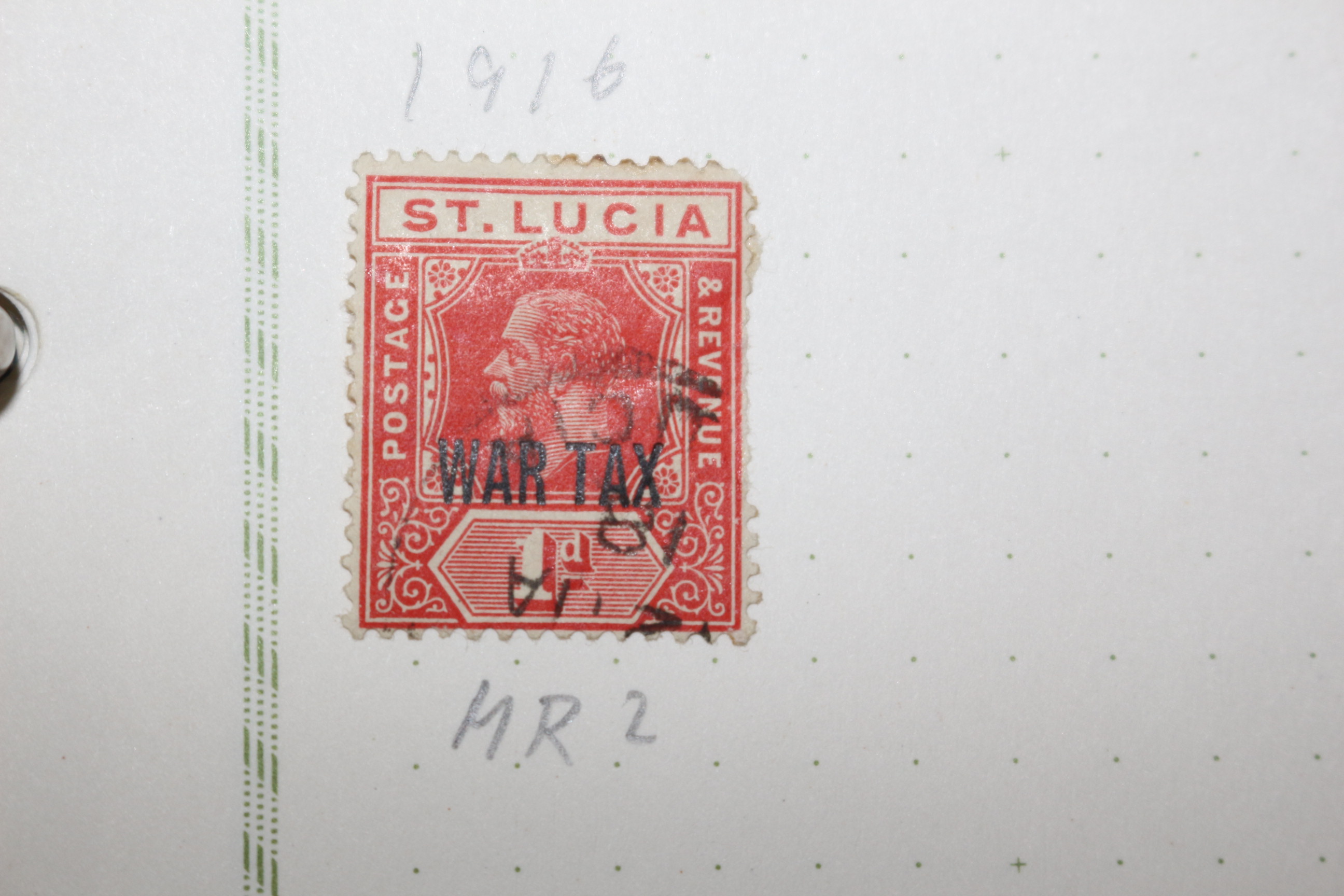 3-61  1912년~1936년 세인트루시아 Saint Lucia 우표 10장