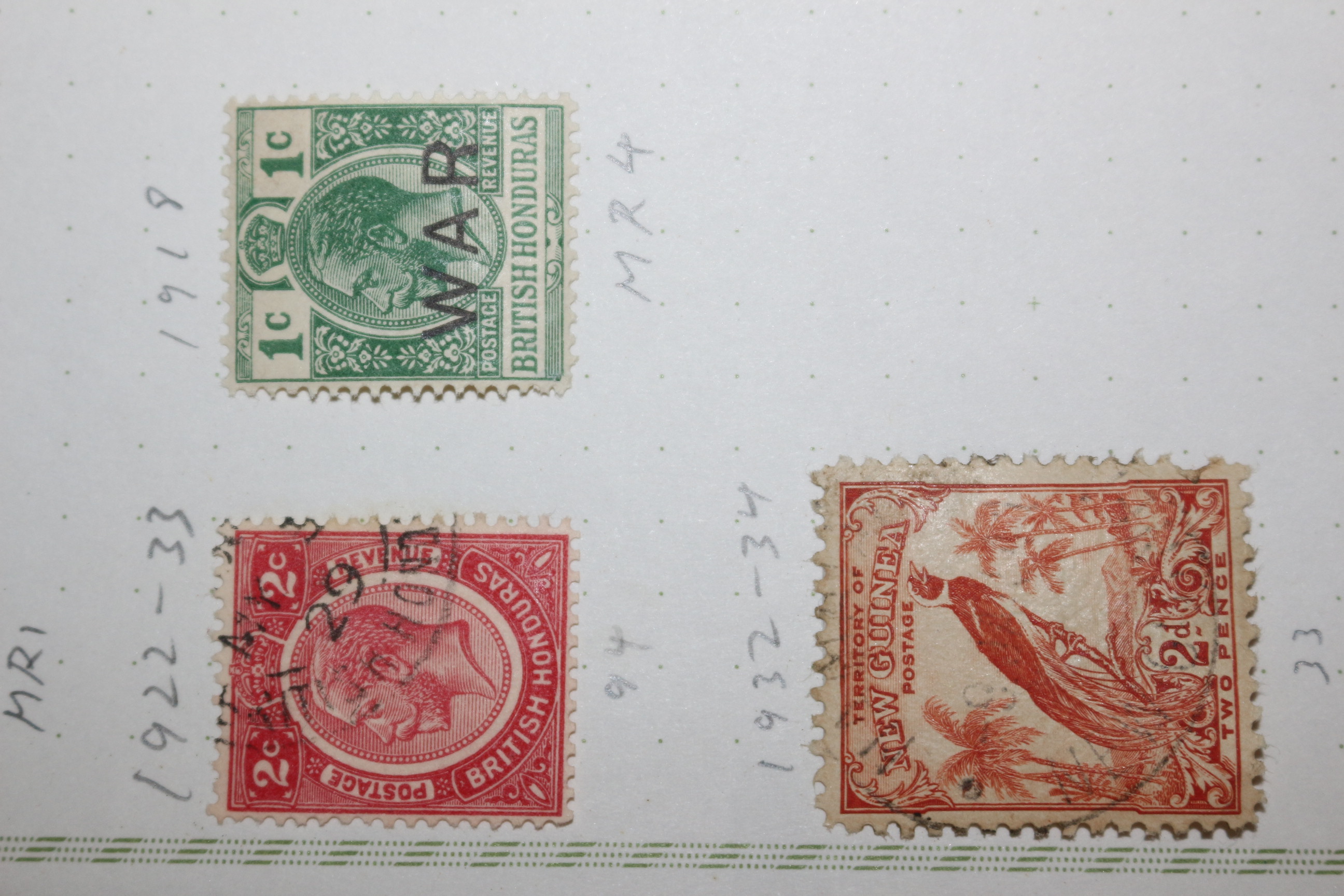 3-70  1918년~1934년 포클랜드 우표 7장