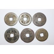 123-진품 중국 1736년~1795년 건륭통보(乾隆通寶) 6점