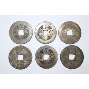 130-진품 중국 1736년~1795년 건륭통보(乾隆通寶) 6점