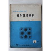 1977년 절대평가자료