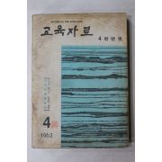 1963년 교육자료 4월호
