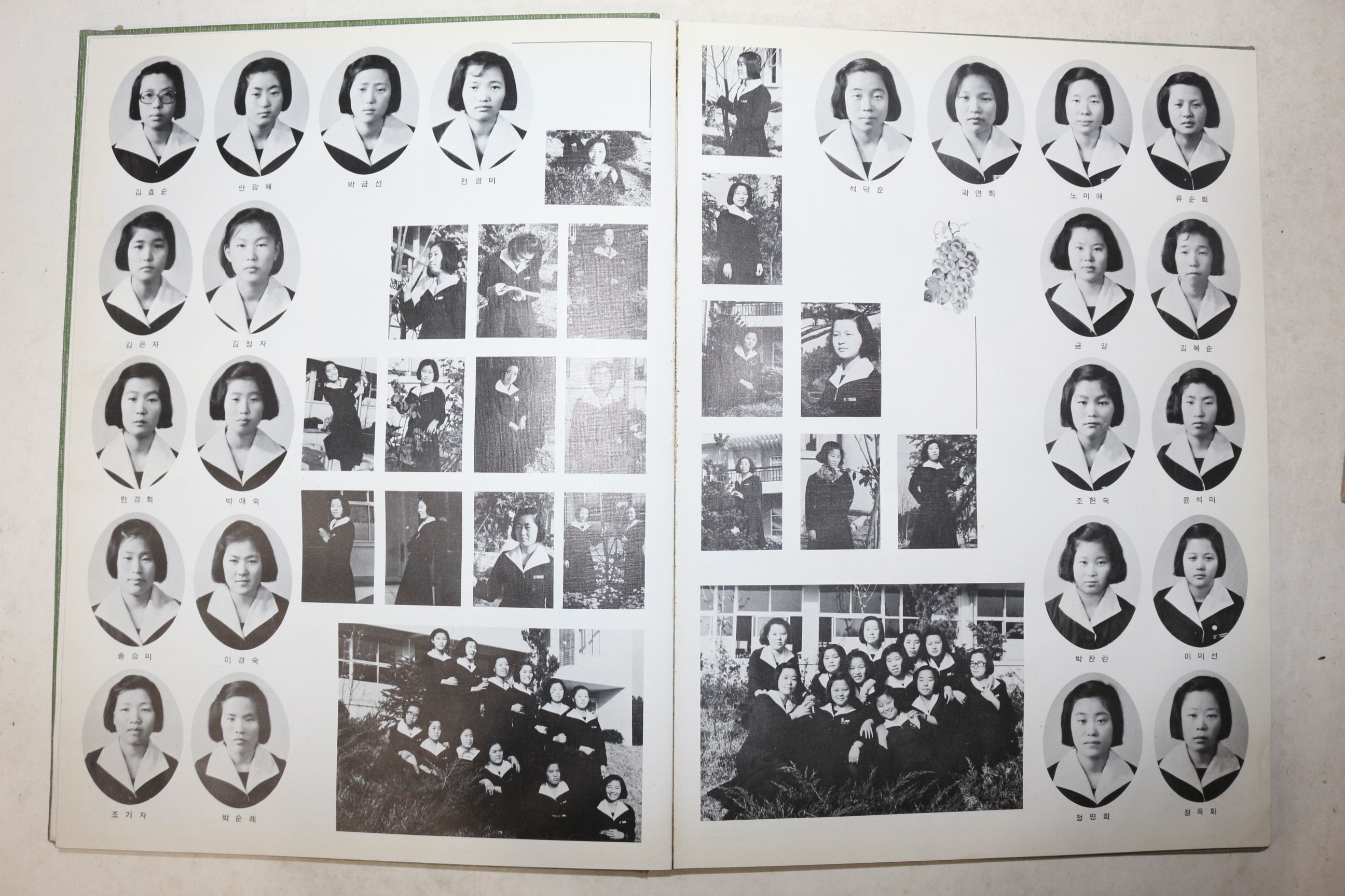 1980년 옥천여자고등학교 제24회 졸업기념 앨범