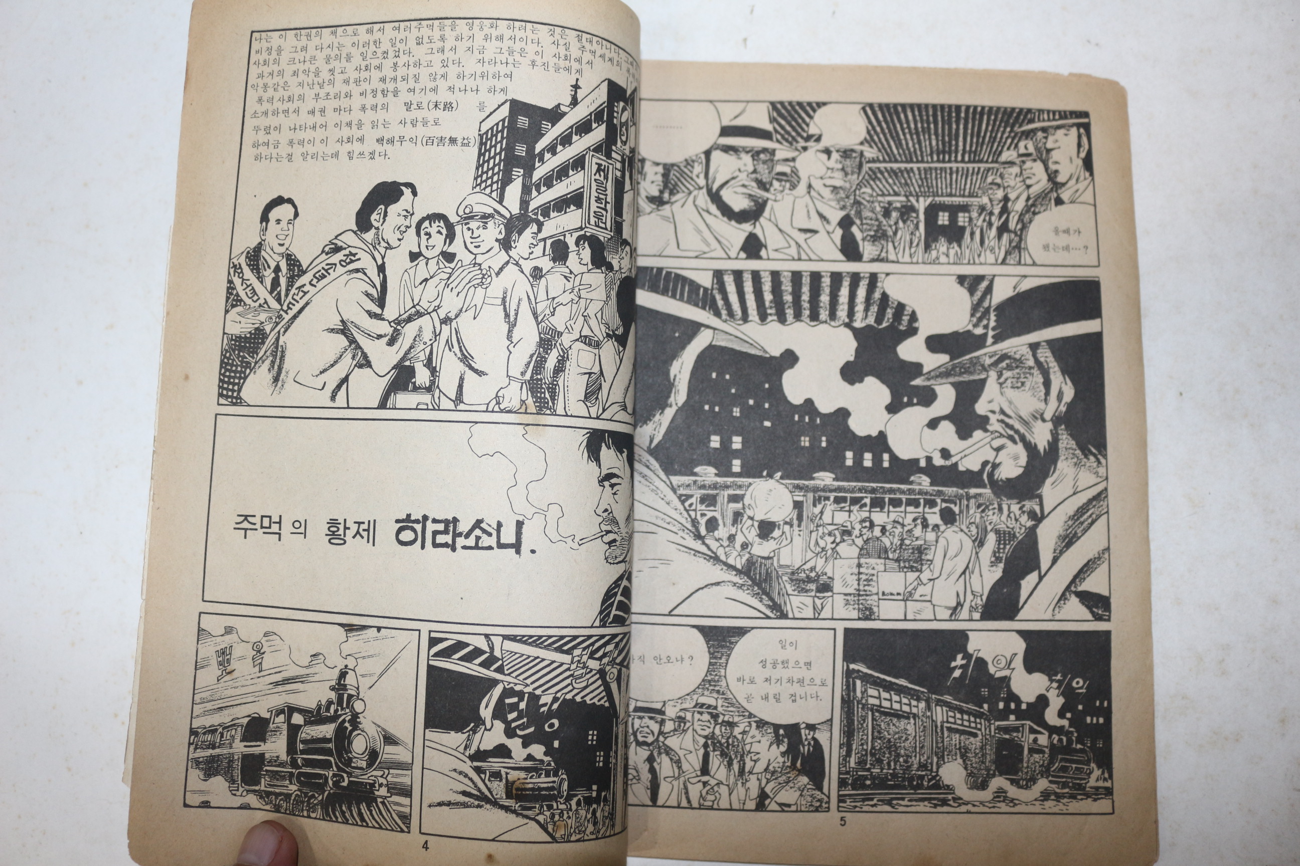 1974년 향수 만화 유지광의 대명 주먹천하의 종말 히라소니편