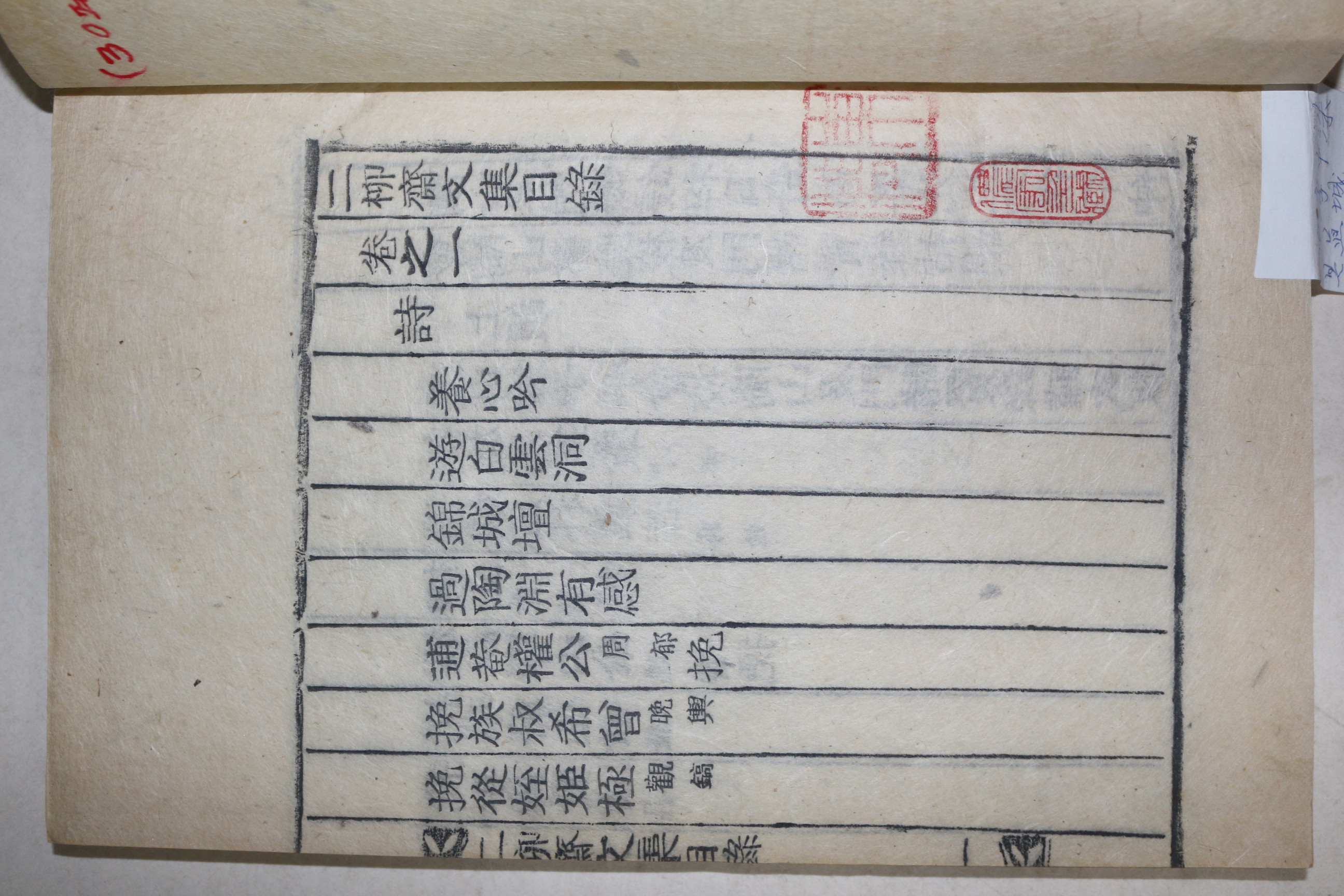 목활자본 이중수(李中洙) 이류재문집(二柳齋文集) 9권4책완질