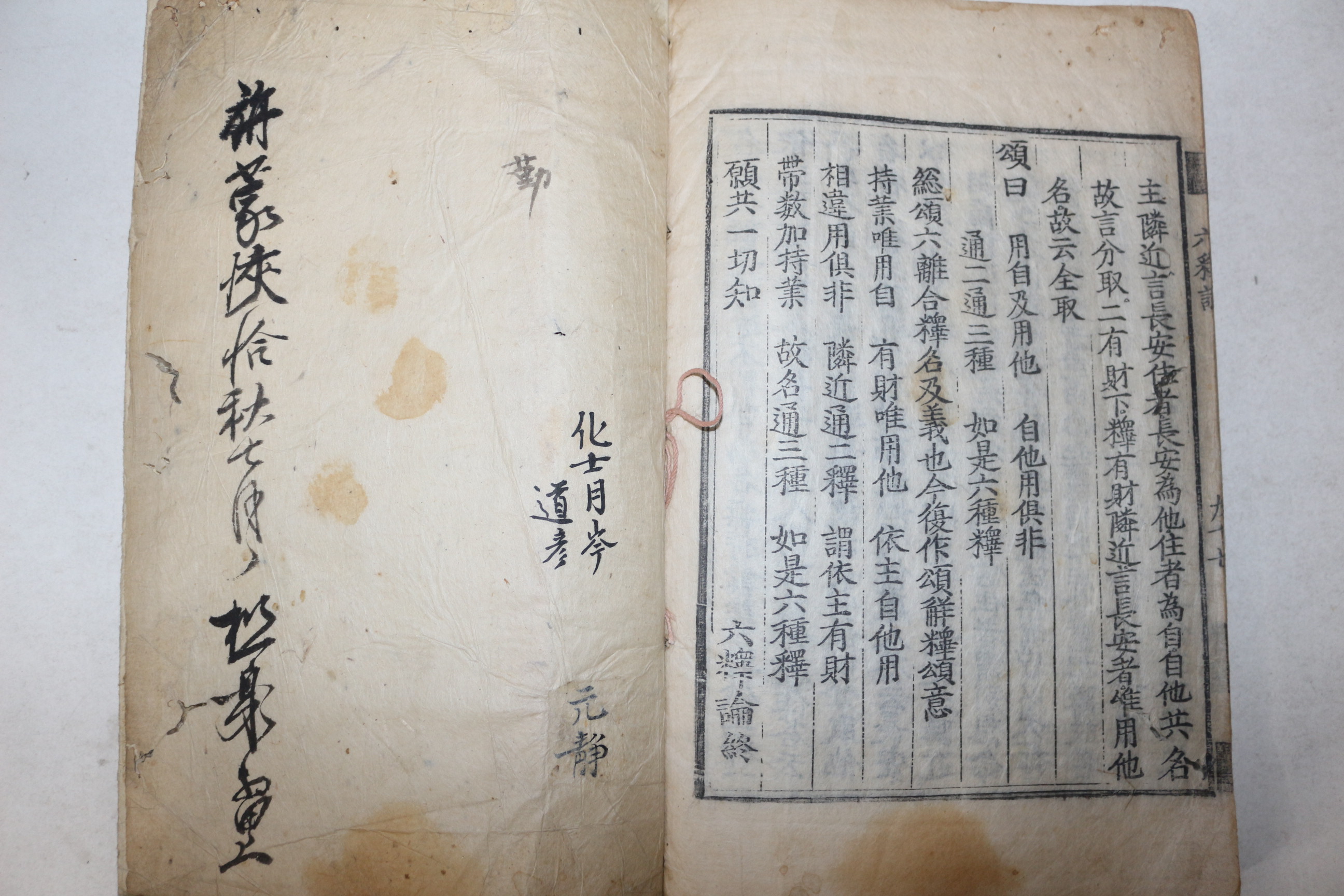 1600년대 목판본 불경 대승기신론소필삭기회편(大乘起信論疏筆削記會編)권4,六難合釋法式通開 1책