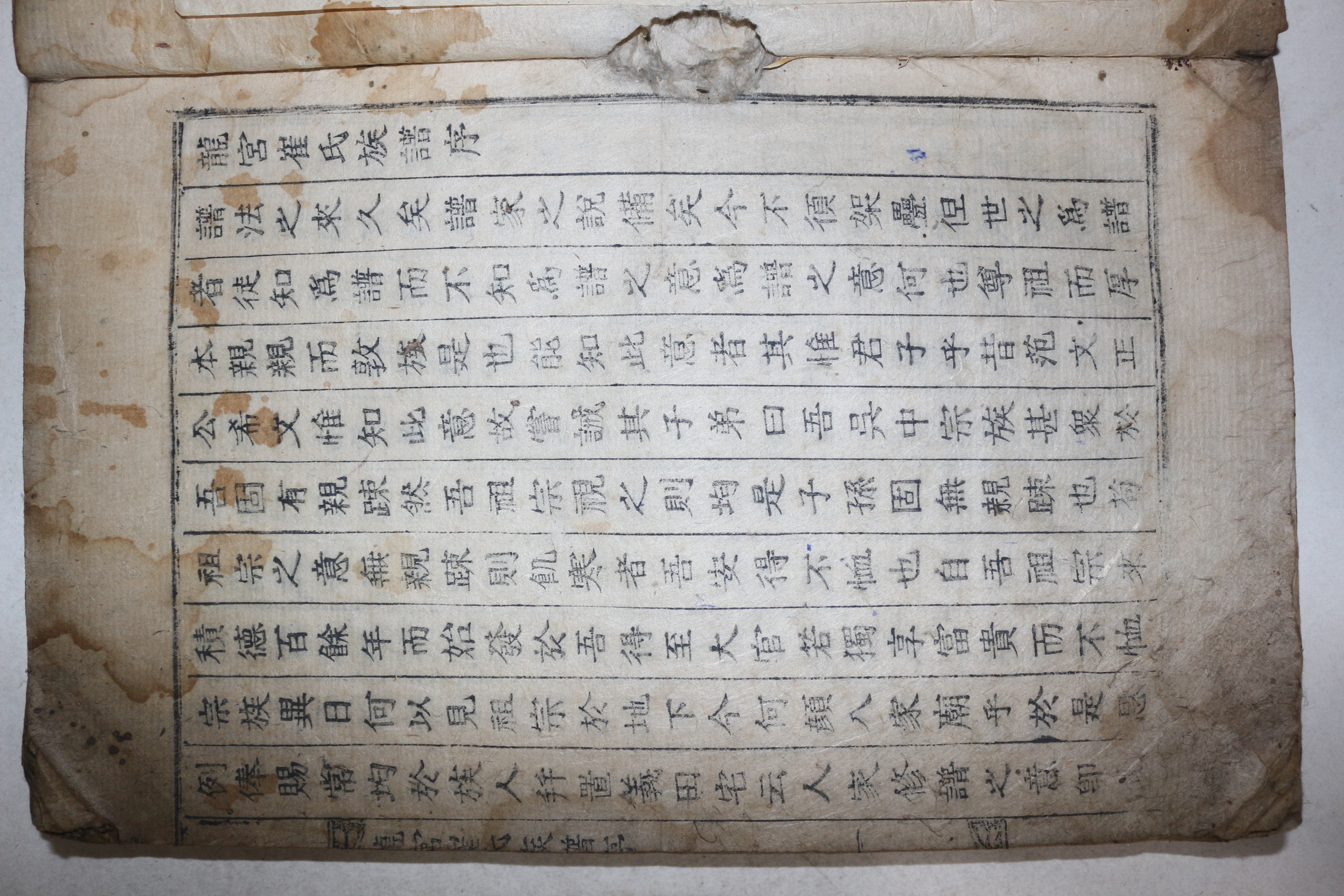 목활자본 군위군 나호정사(羅湖精舍) 간행 최봉한(崔鳳漢)편 용궁최씨족보(龍宮崔氏族譜) 1권1책완질