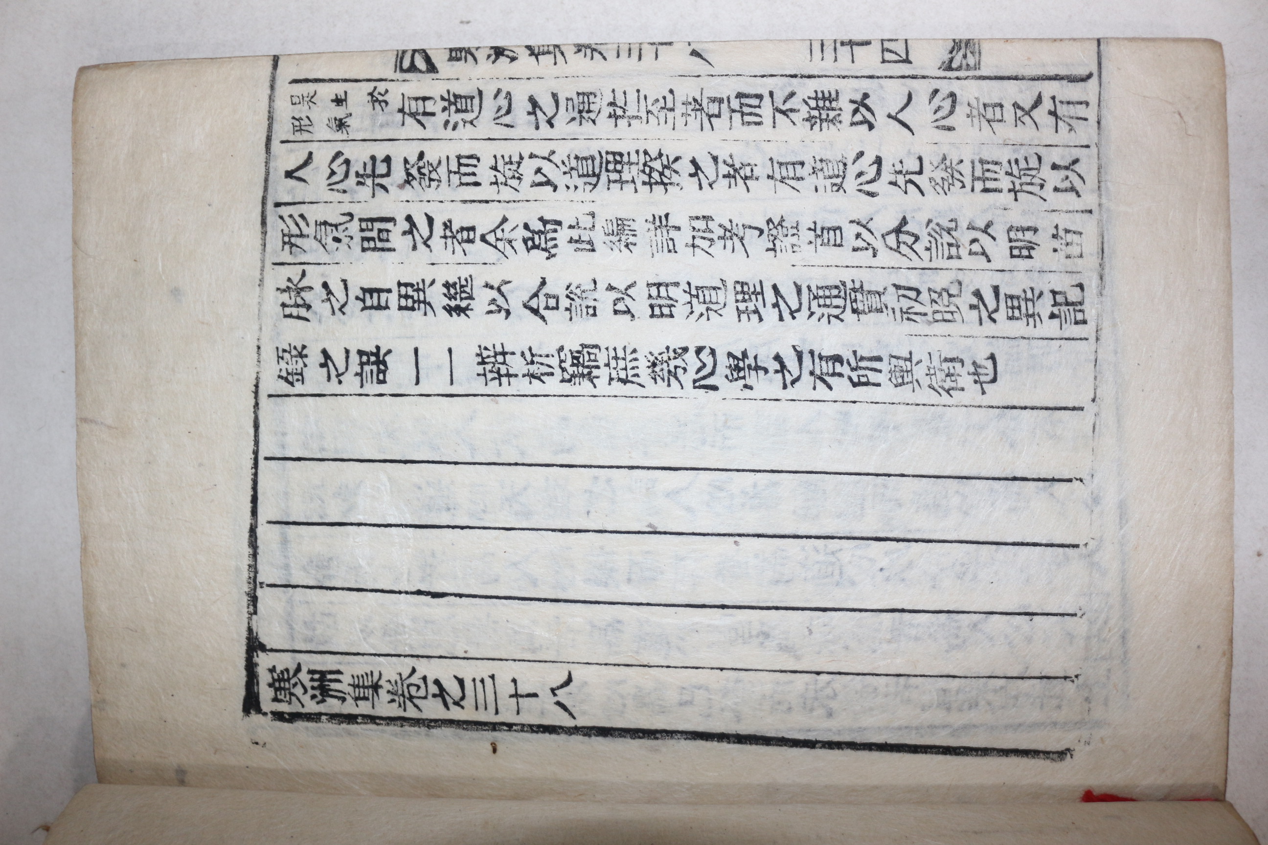 목활자본 성주출신 성리학자 성산이씨 이진상(李震相) 한주집(寒州集) 권37,38  1책