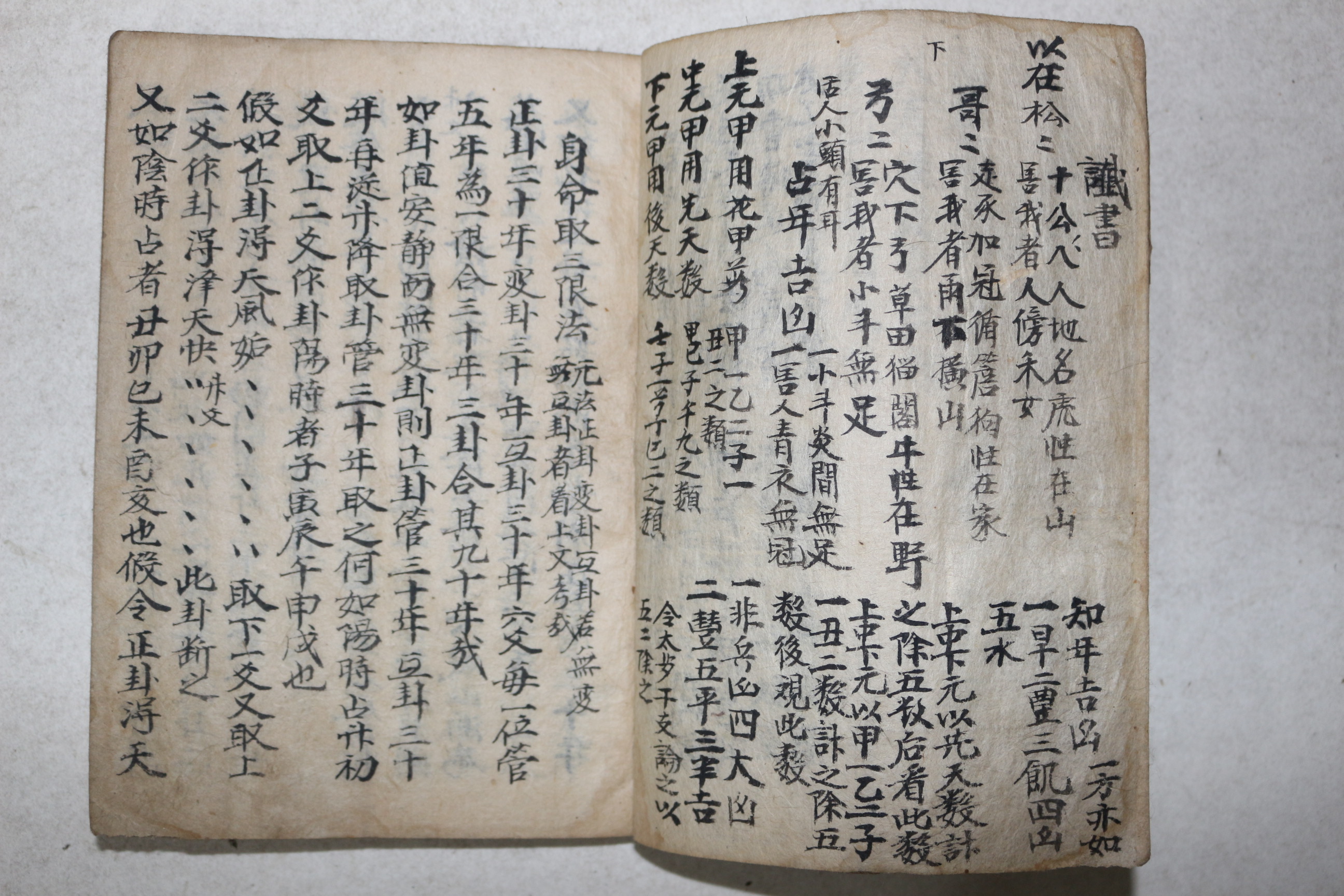 조선시대 고필사수진본 잡저경(雜著經)