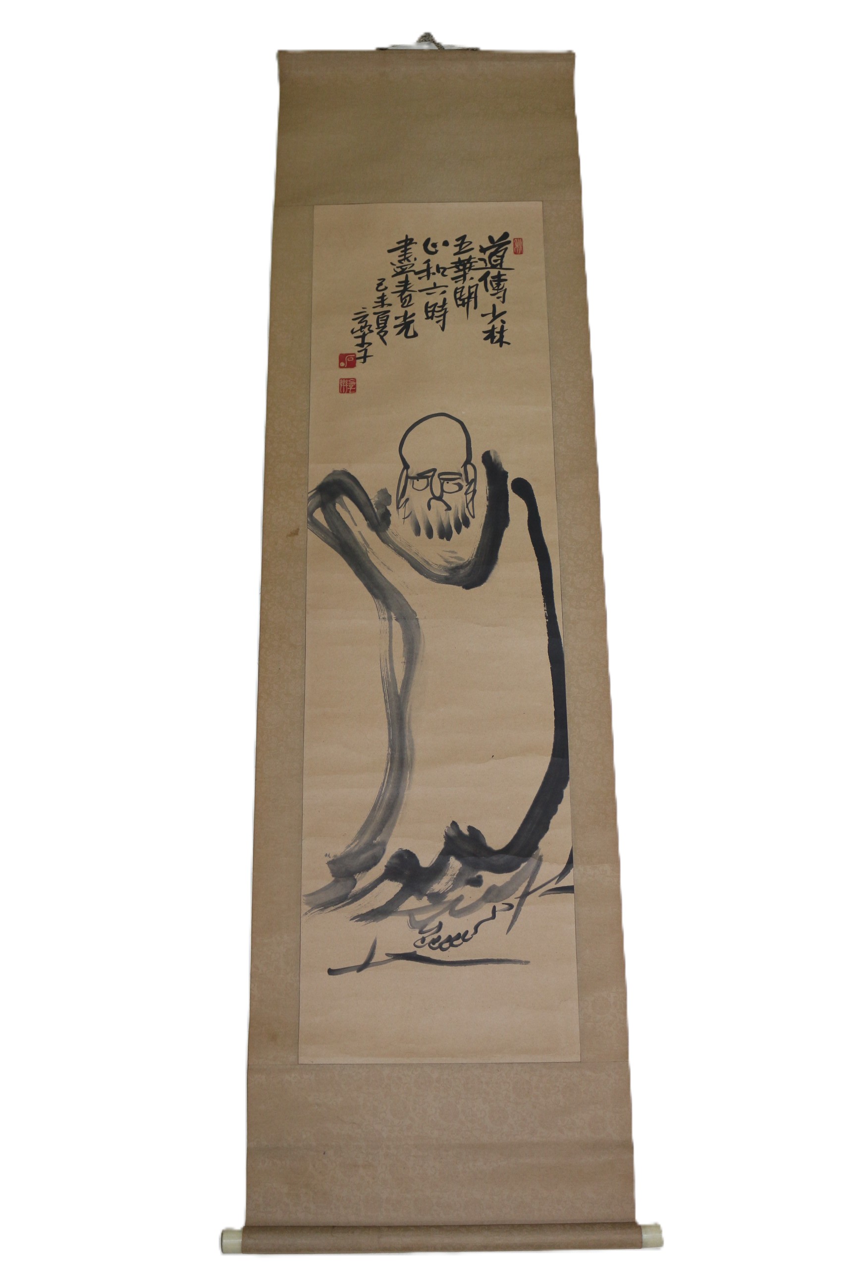 18-중요무형문화재 불화장 삼락자(三樂子)석정(石鼎)스님 달마도