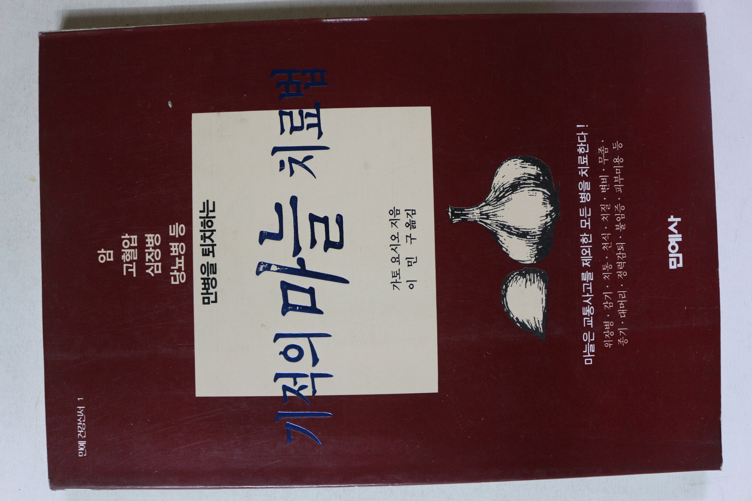 1993년초판 가토요시오 기적의 마늘 치료법