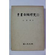 1987년 백부흠 청화백자연구 1