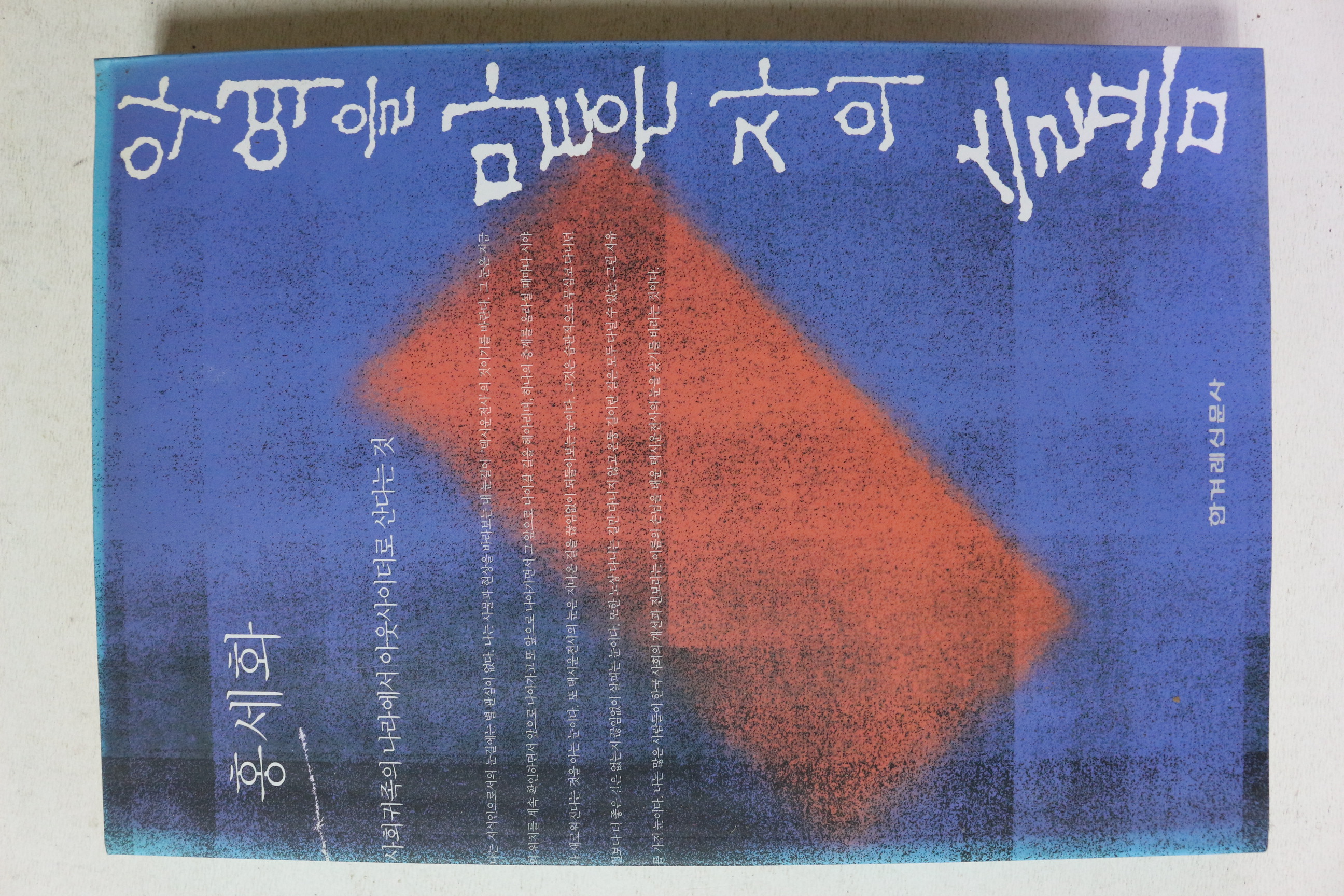 2005년 홍세화 악역을 맡은 자의 슬픔