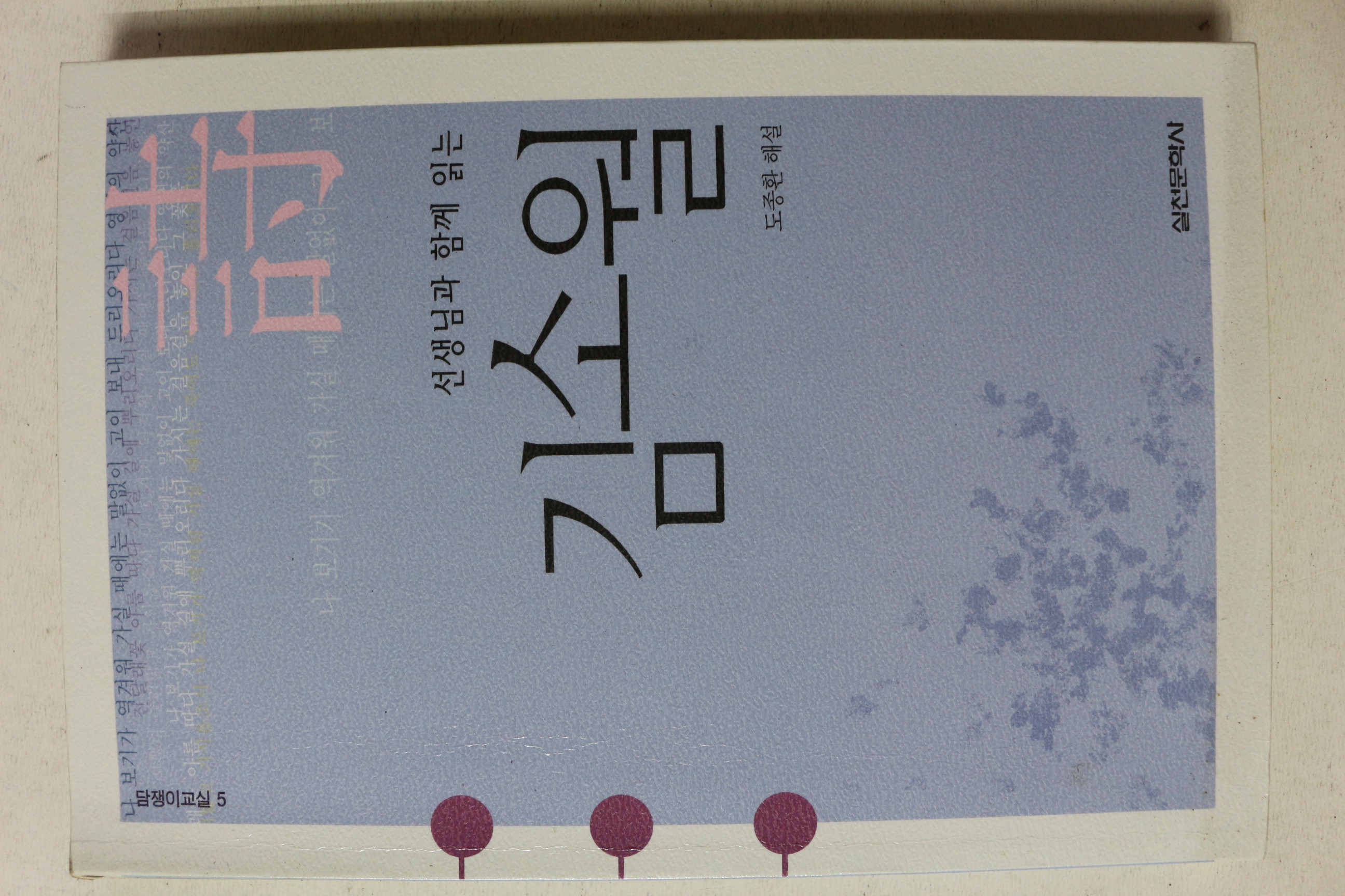2010년 도종환 해설 선생님과 함께 읽는 김소월