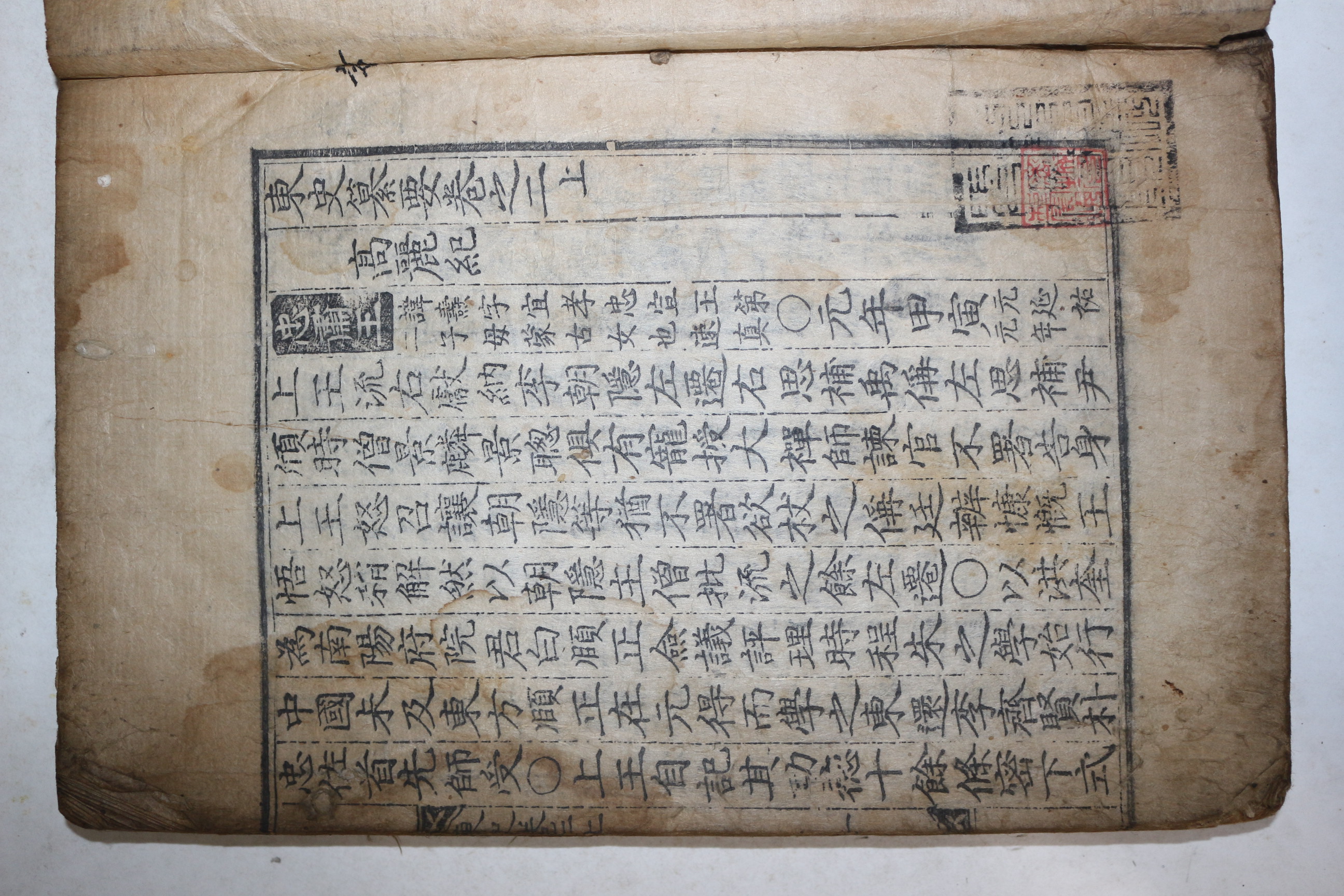 1600년대 목판본 오운(吳澐) 동사찬요(東史纂要) 권2상중  1책