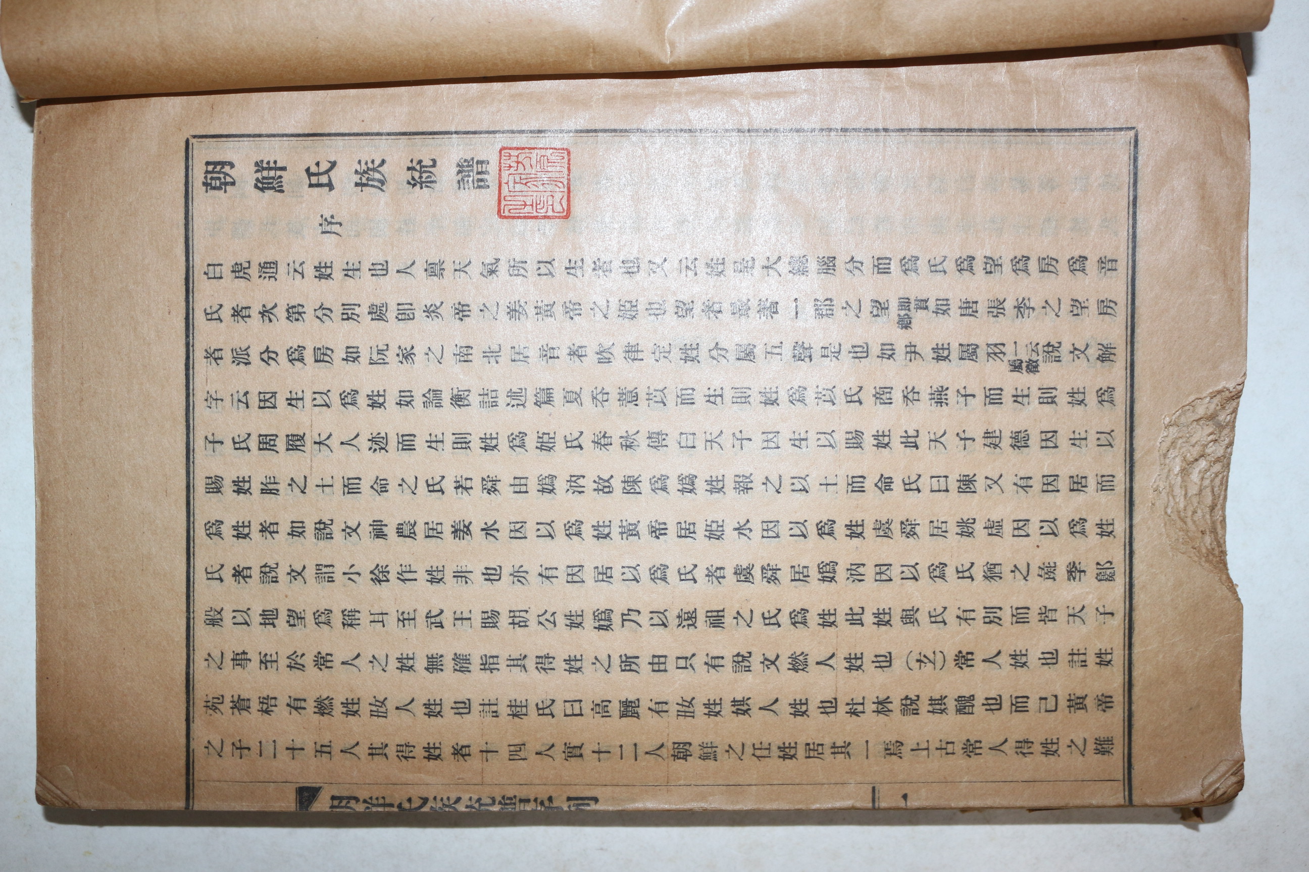 1925년(대정14년) 조선씨족통보(朝鮮氏族統譜) 1책완질