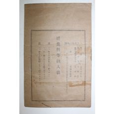 1937년(소화12년) 대구공립여자고등보통학교 수업료영수증서