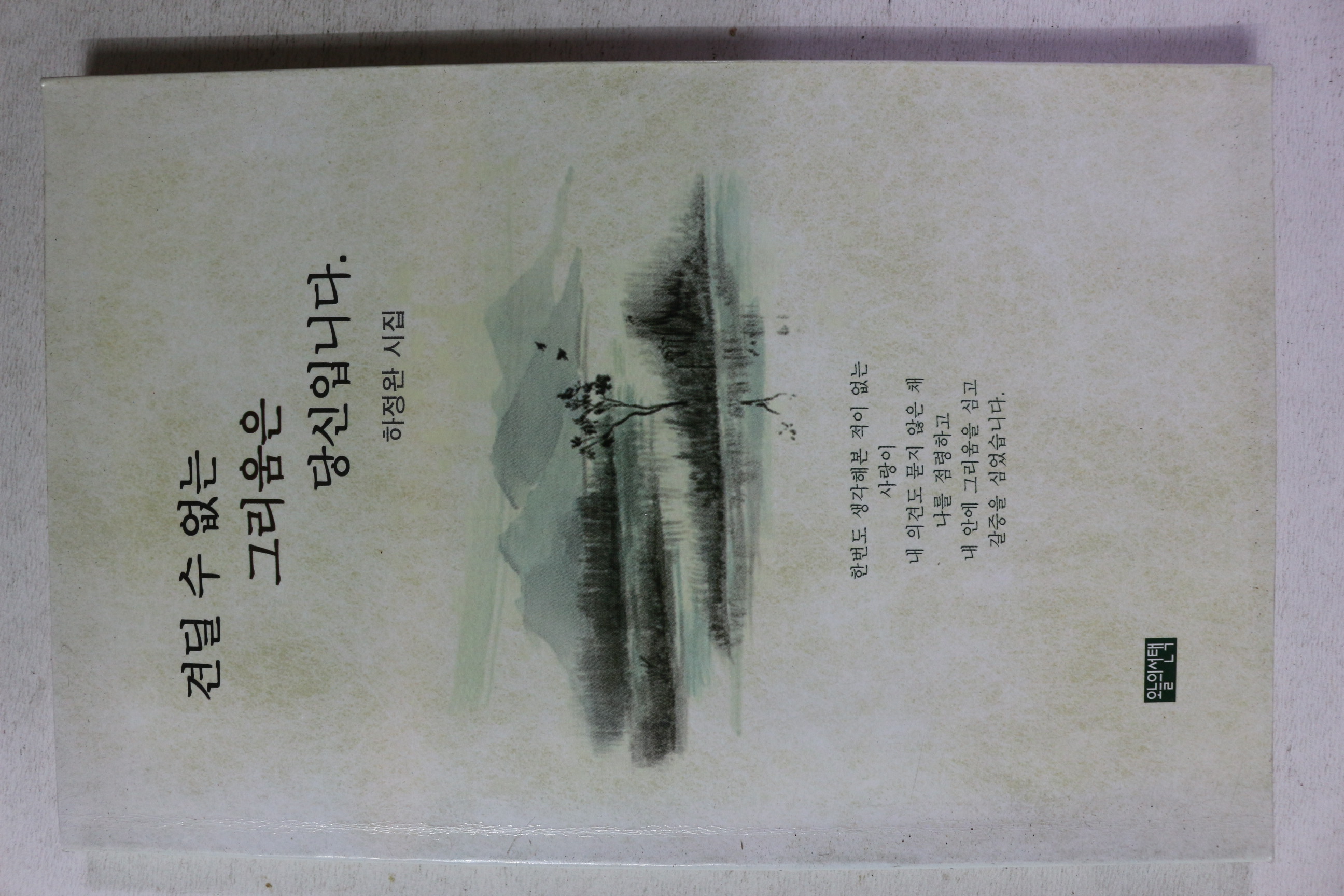 1999년초판 하정완시집 견딜 수 없는 그리움은 당신입니다