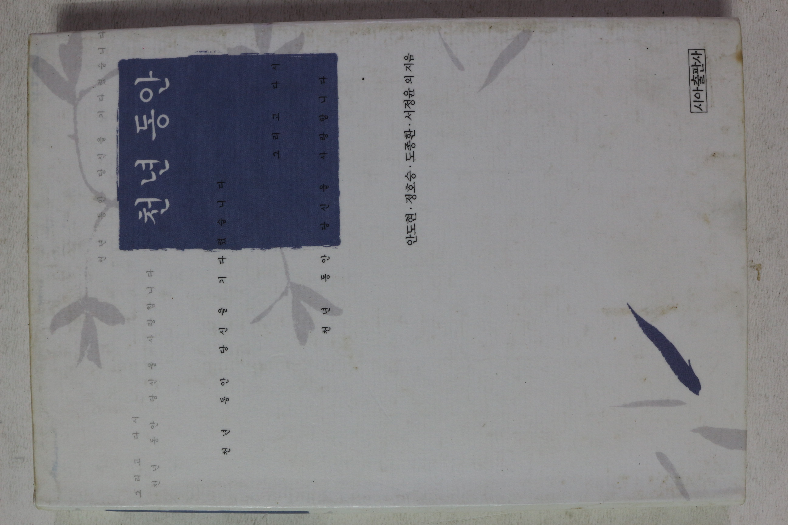2004년 안도현,정호승,도종환,서정윤 천년동안