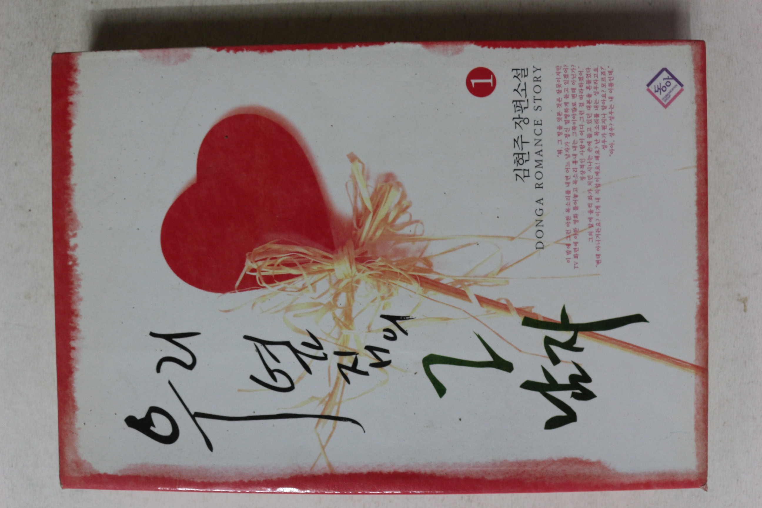 2007년초판 김현주 장편소설 우리옆집의 그남자 1